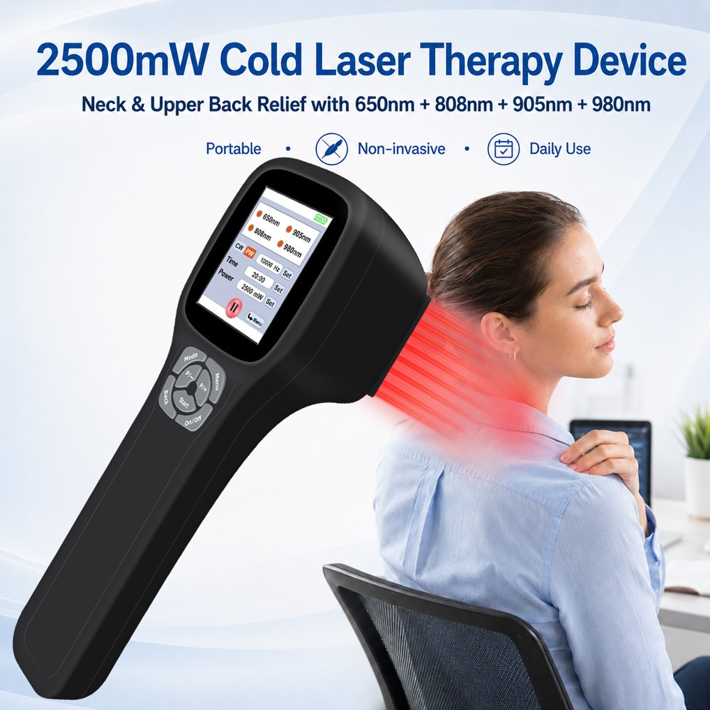 Touchscreen Low Level Laser Light Therapy For Chronic Pain Relief 2.5W 1-10000Hz