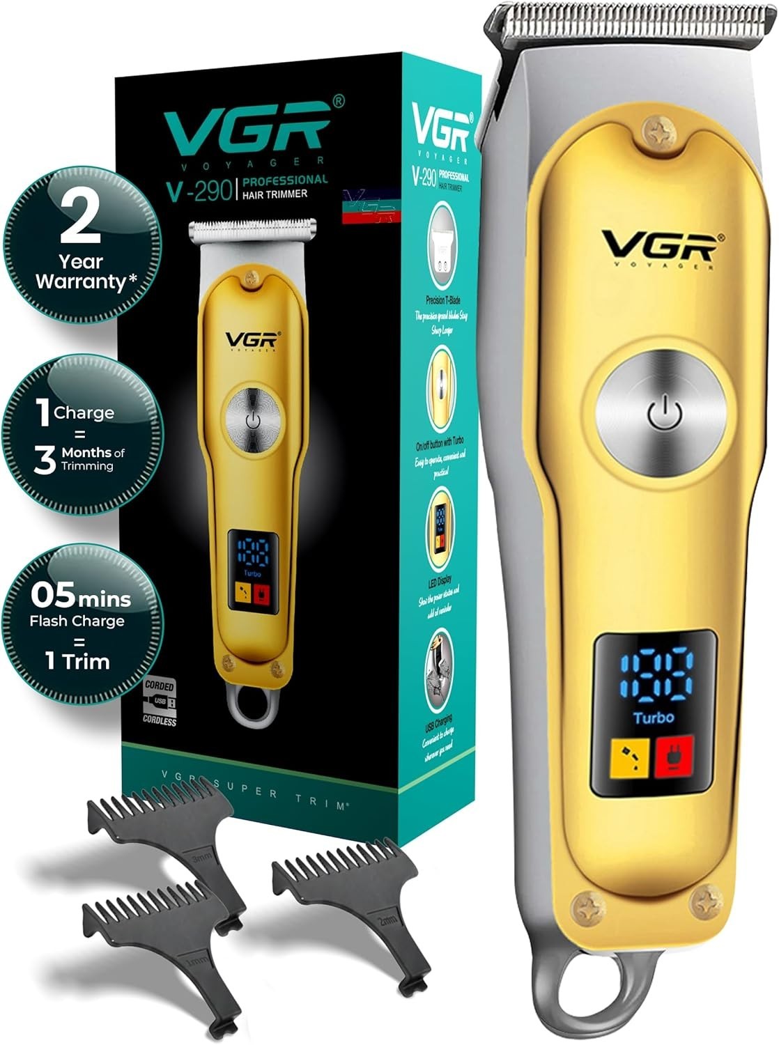 mens professional hair clippers cordless trimmer