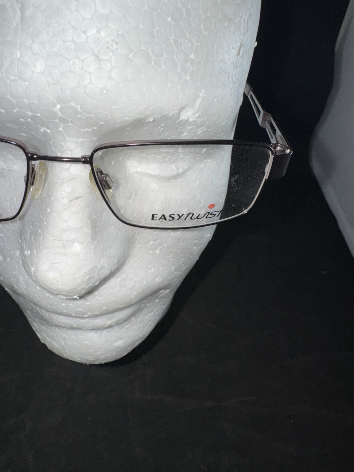 EASYTWIST CT210 20 Grey Mens Rectangle Full Rim Eyeglasses 51-16-135 $136 Retail