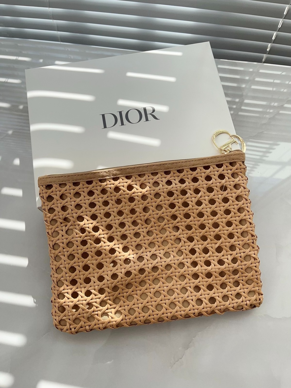 Neutral Beige Makeup Pouch – Summer 2026 Limited Drop Woven Cosmetic Organizer