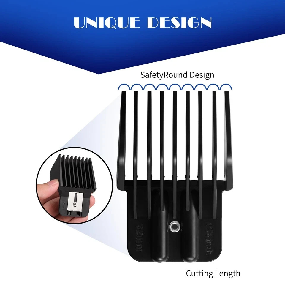 8 Pcs Trimmer Guards Fits for BaBylissPRO Barberology FX787 & FX726 Trimmer, …