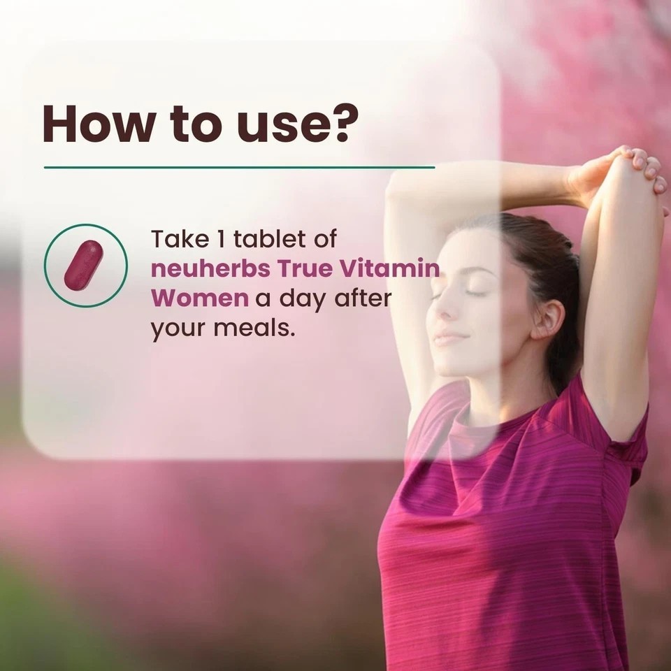 True Multivitamin Women Supplement With Minerals, Vitamin C B D , Iron & Zinc