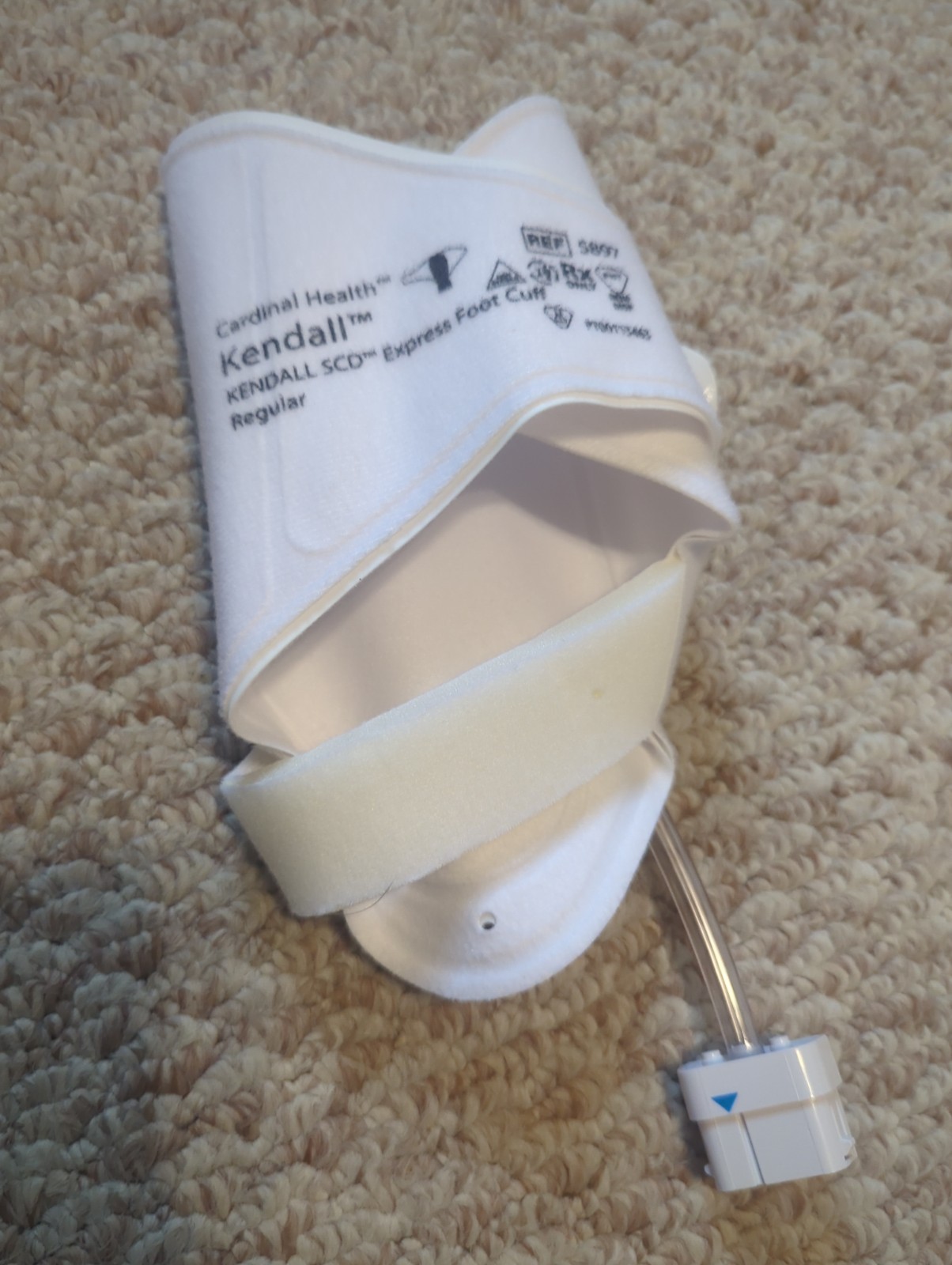 Kendall SCD Express Foot Cuff (Model 5897) designed for DVT prophylaxis