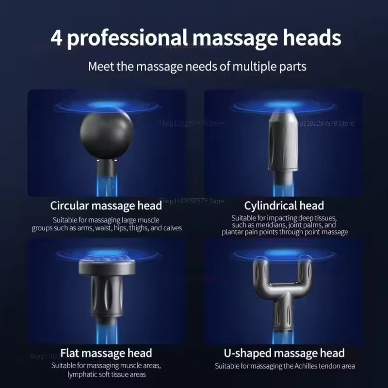 USB Massage Gun Muscle Relaxation Percussion Massager Deep Tissue Muscle