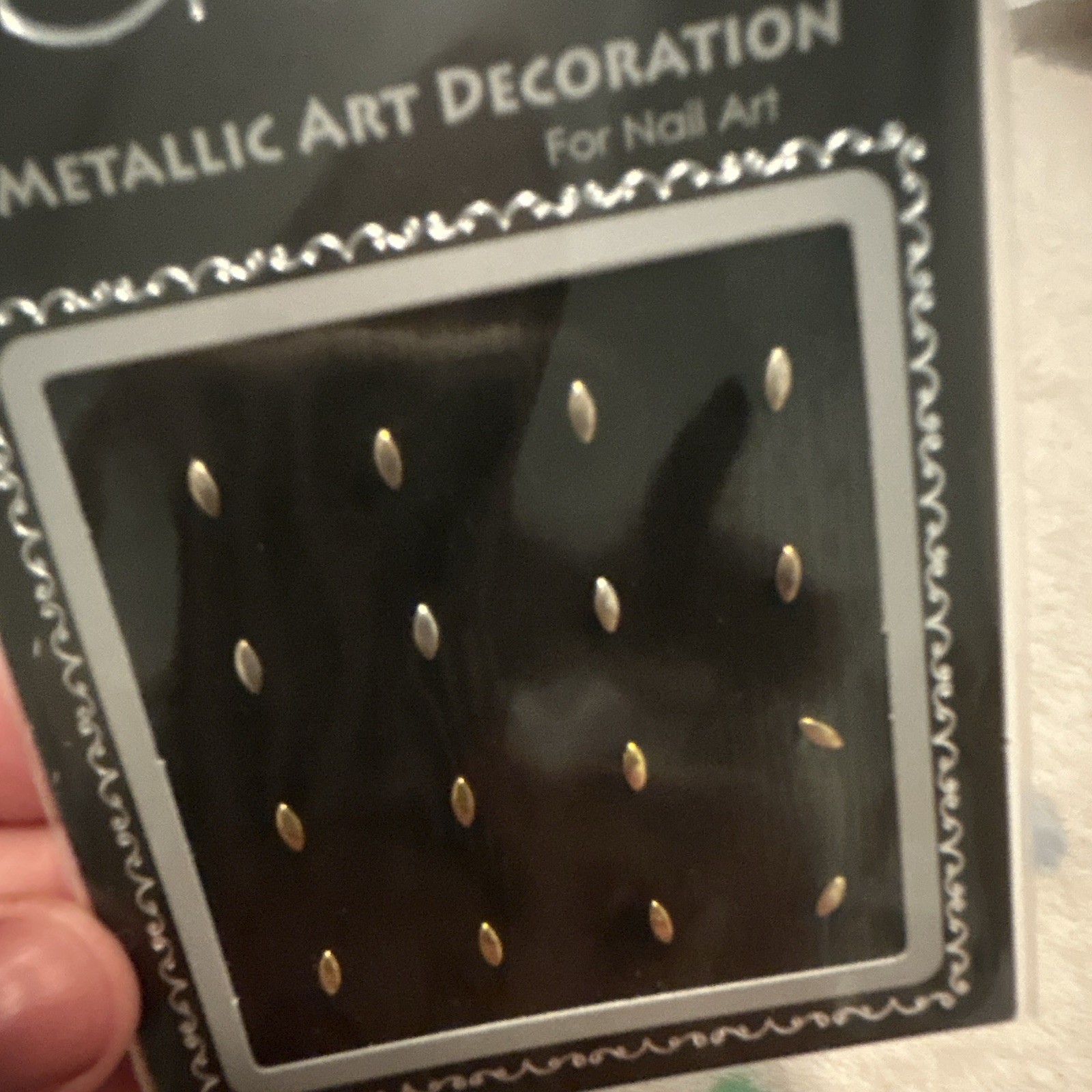 CREME Gold 3D Pre-Designed Metallic Nail Art Decoration