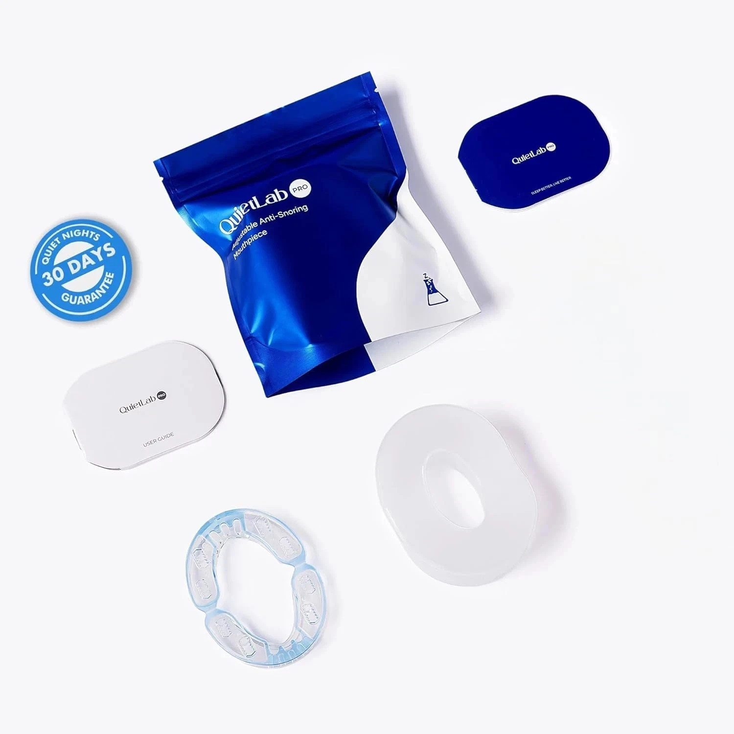 QuietLab Pro Adjustable Anti-Snoring Mouthpiece – BPA-Free Medical Free shiping)