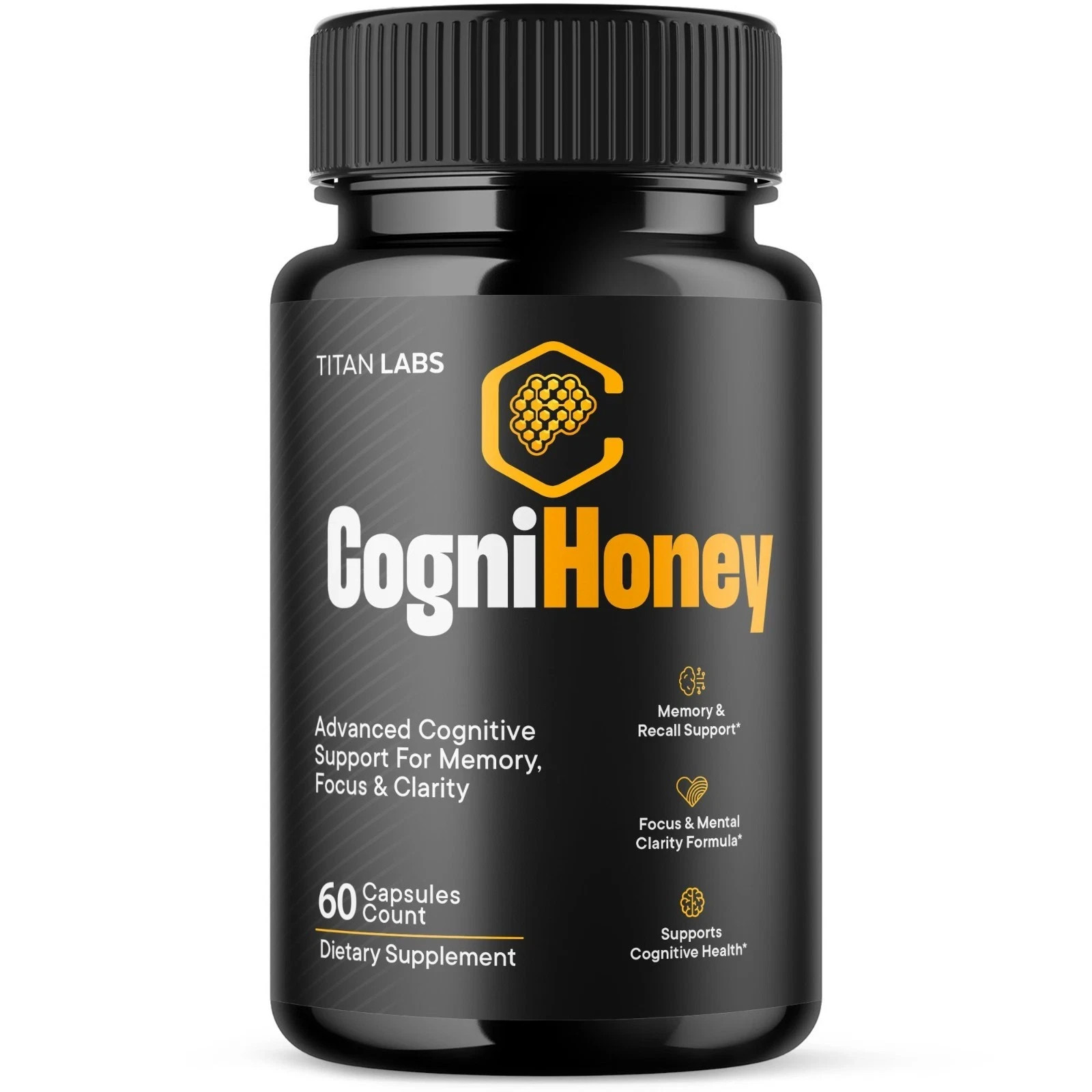 (1 Pack) CogniHoney Caps Brain Health & Cognitive Support Supplement Free Ship