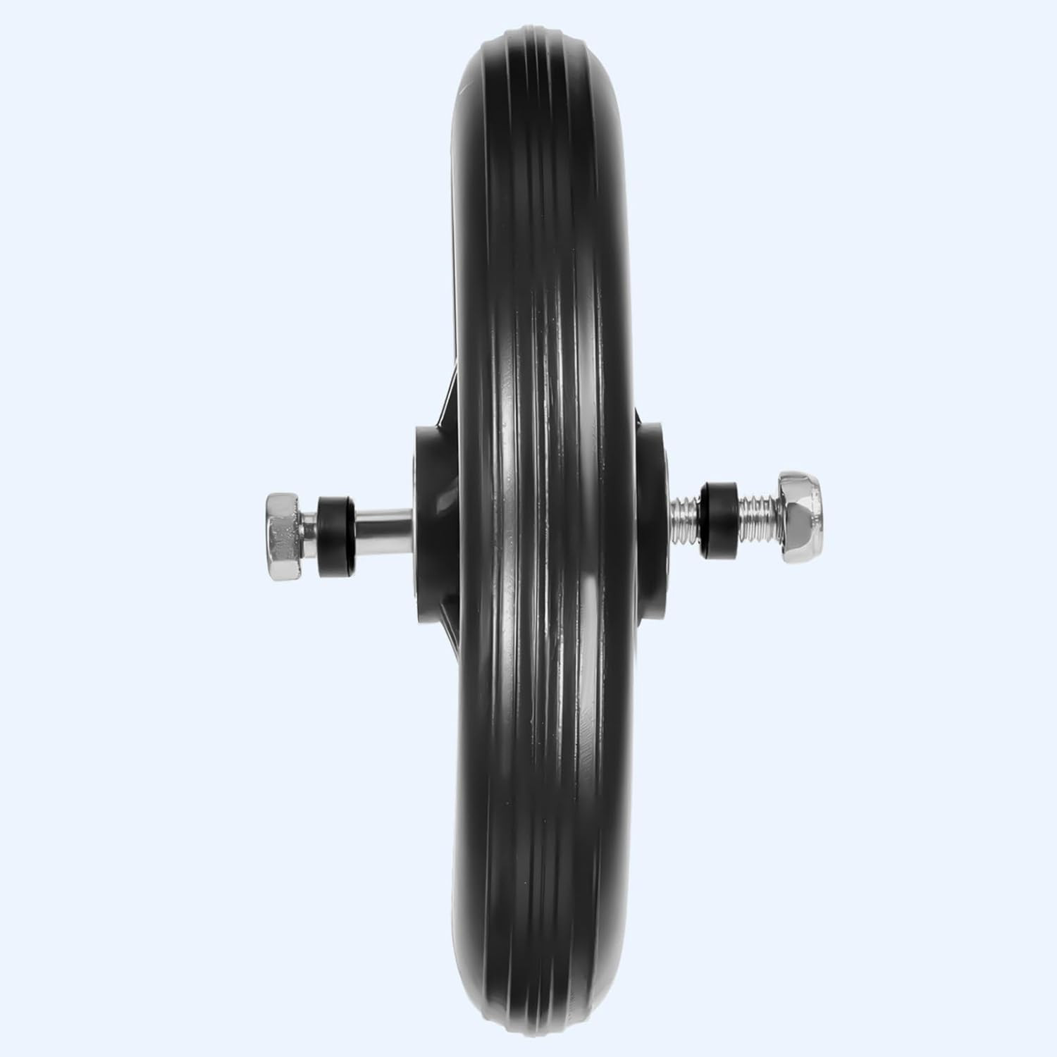 SHENLIU 4 Pack Wheel Replacement with 4 Axles, 6 Inch Heavy-Duty Anti-Slip Solid