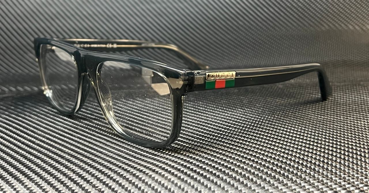 GUCCI GG1117O 003 Grey Gradient Men’s 56 mm Medium Eyeglasses