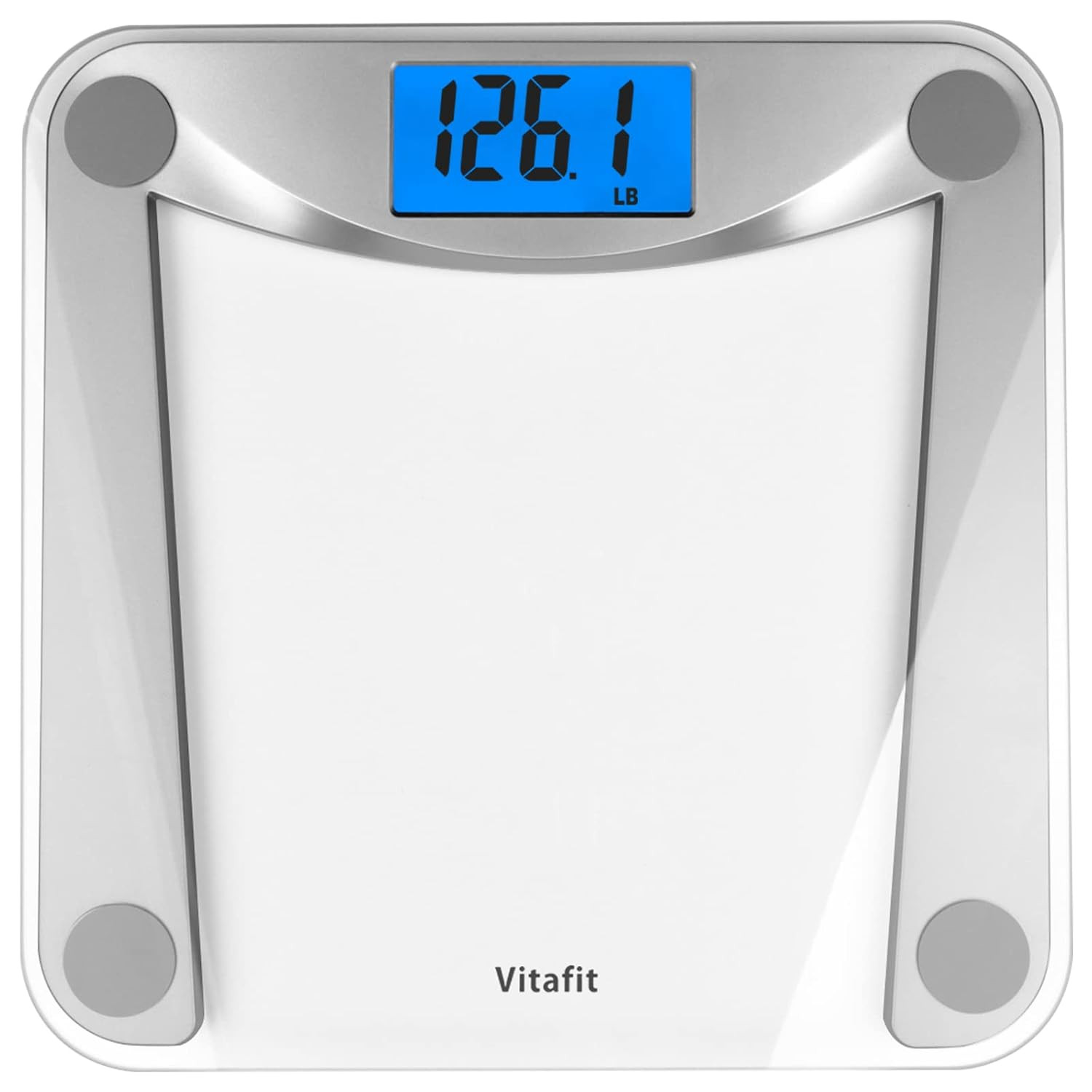 Bathroom Scale for Body Weight Accuracy 0.1Lb, 400Lb,Clear Glass | Professional