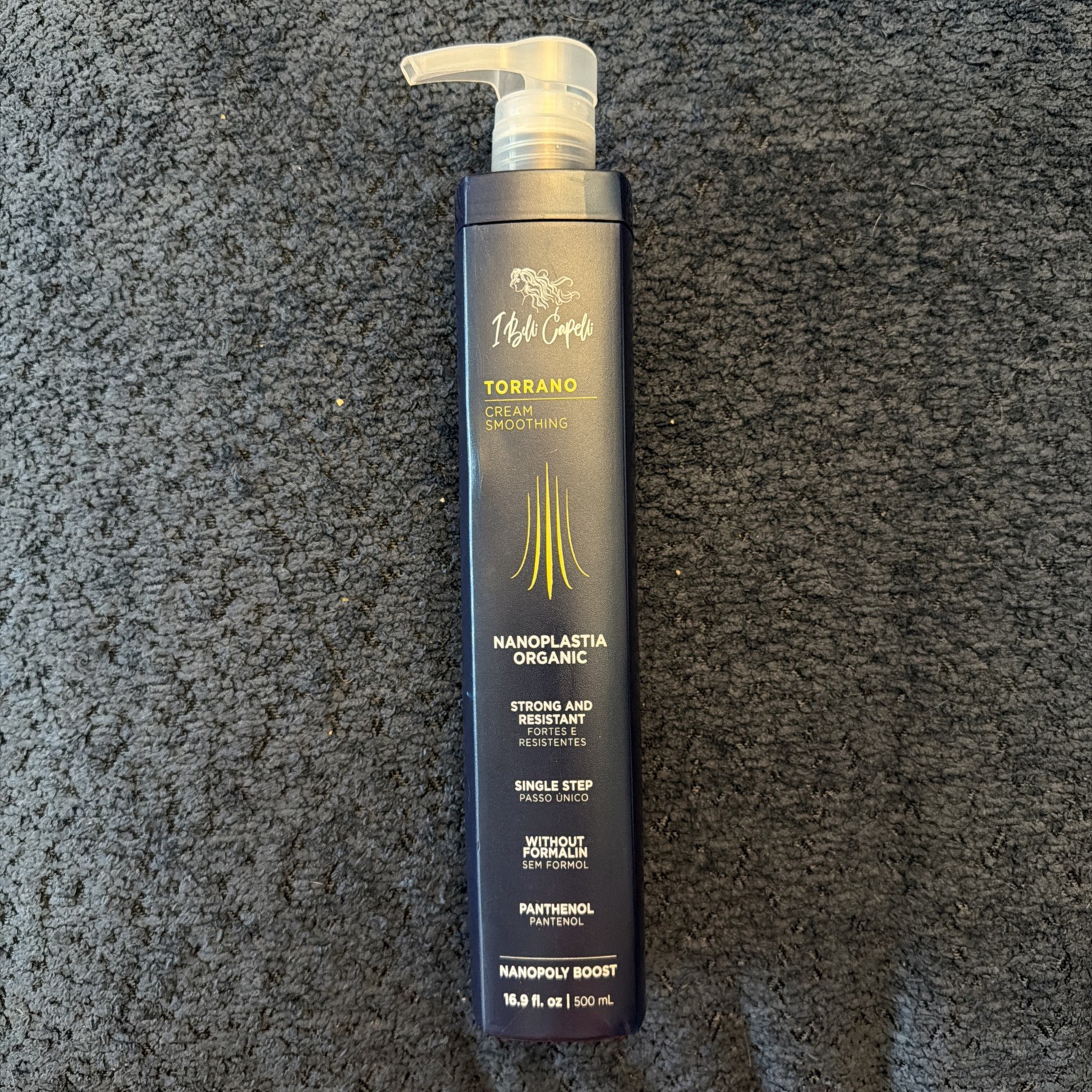 I Belli Capelli Torrano Keratin Hair Treatment 16.9 oz/ 500 mL• CREAM SMOOTHING
