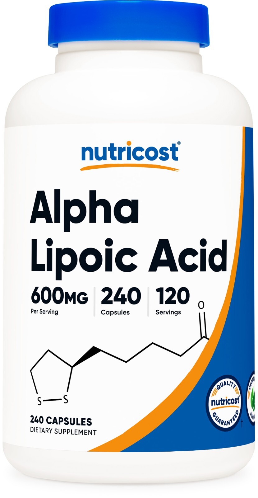 Nutricost Alpha Lipoic Acid – 600mg Per Serving – 240 Capsules