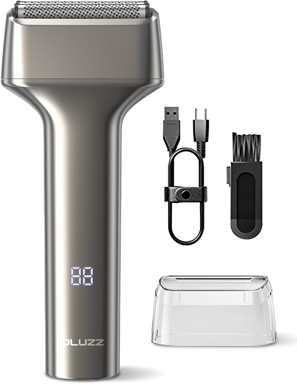 Electric Foil Shaver Men Mini Face Beard Razor Small Portable Compact