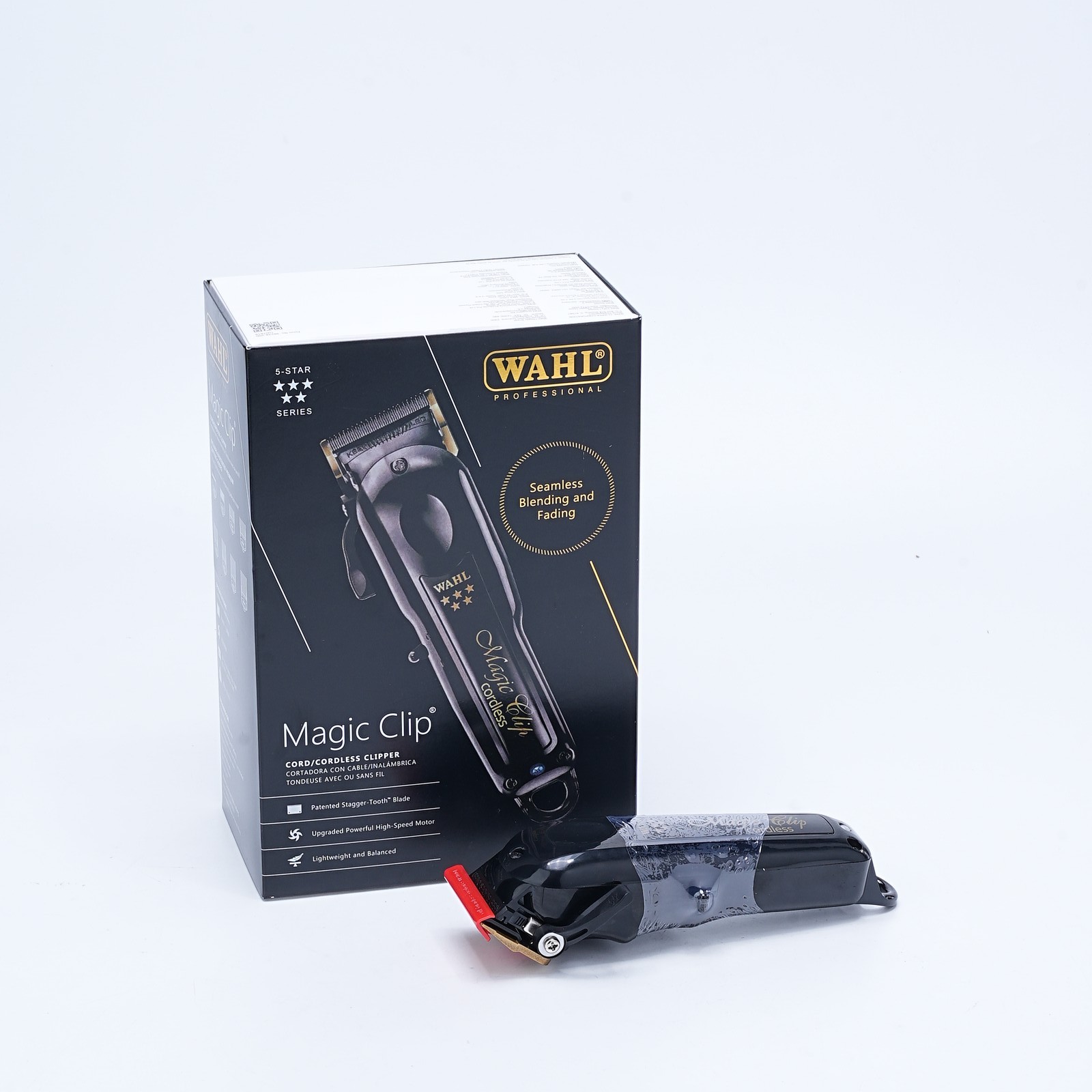 New Wahl 8148 Professional 5-Star Cordless Magic Clip BLACK