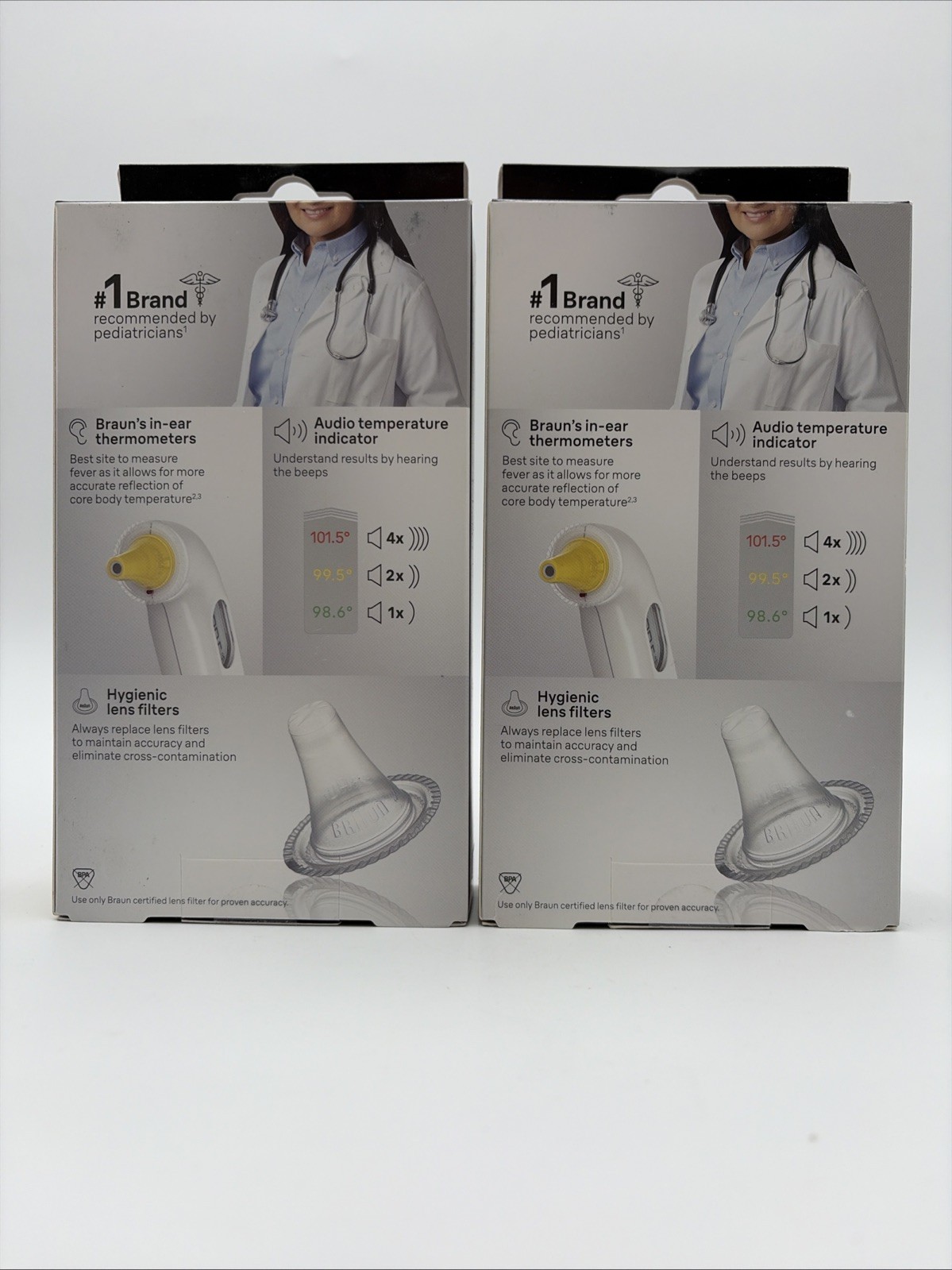 Braun IRT3030 ThermoScan 3 Ear Thermometer Lot Of 2
