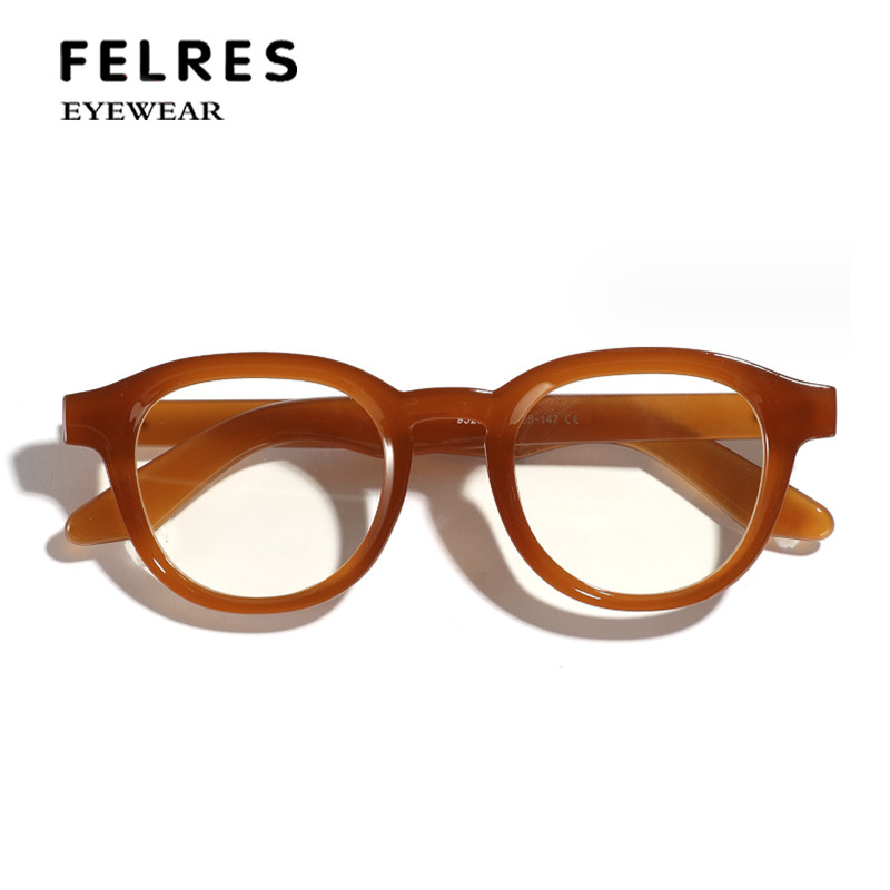 Men Women Blue Light Blocking Reading Glasses Round Clear Lens Classic Glasses