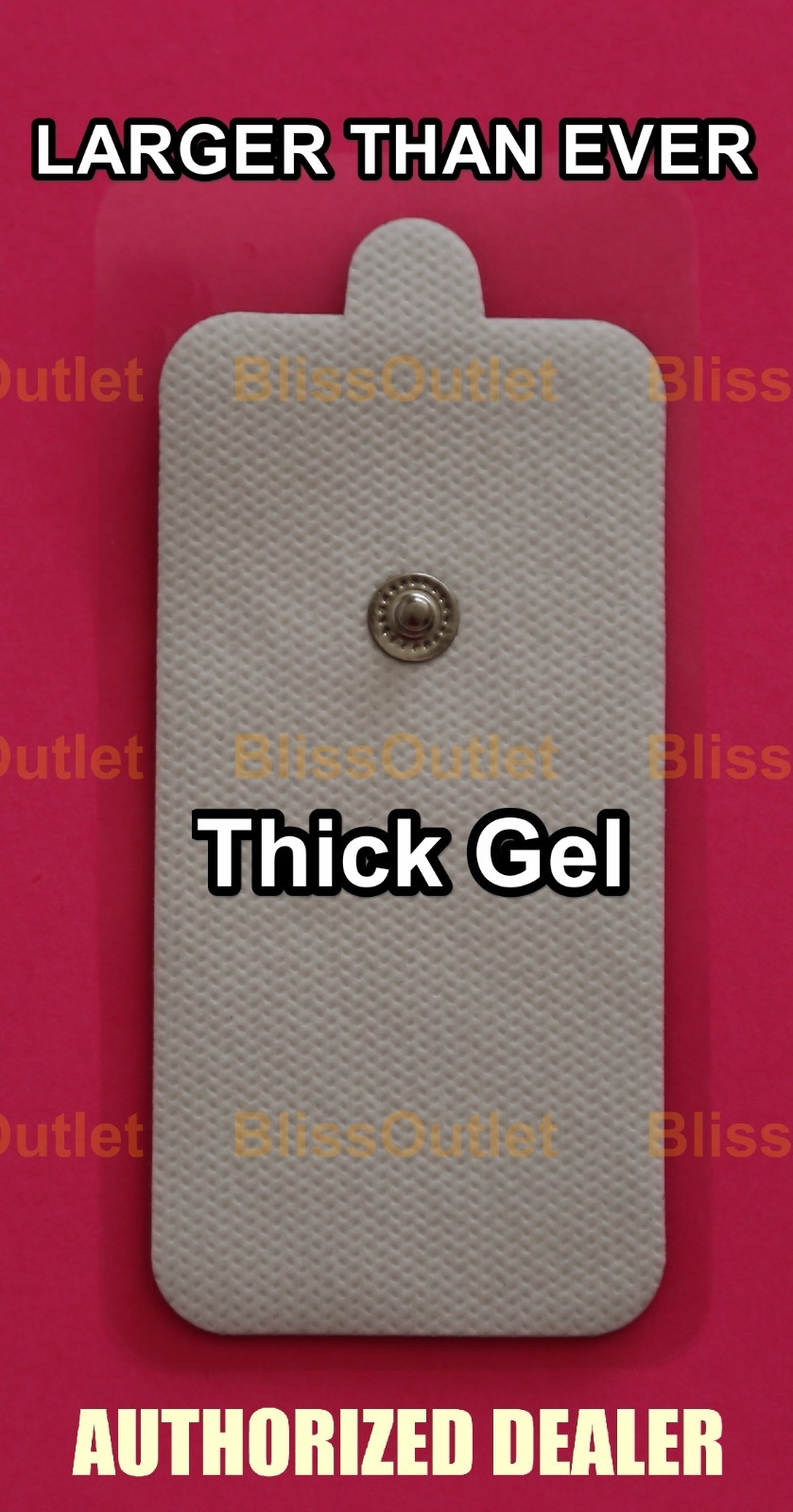 Extra Large XL Electrode TENS Massage Pads (6) FOR TECHCARE Massagers