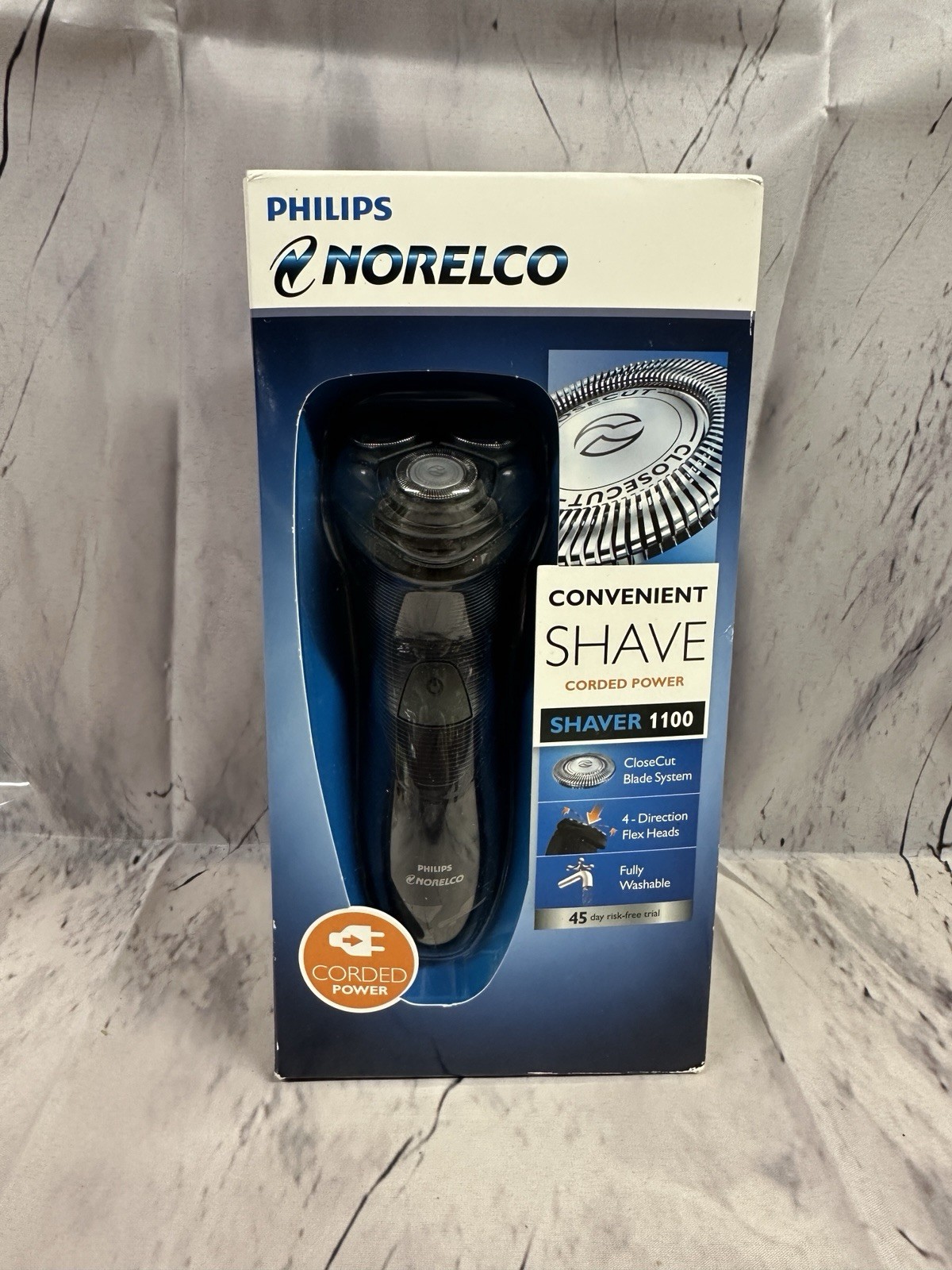 Philips Norelco Shaver 1100 S1150/81 Corded Electric 3 Head Washable