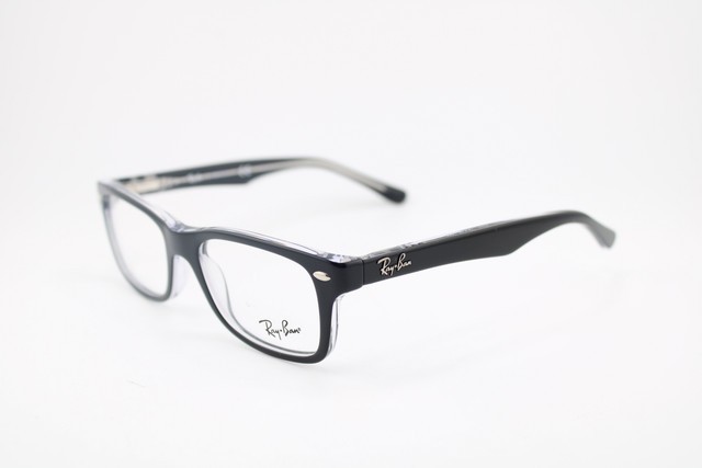 NEW RAY-BAN JUNIOR RB 1531 3529 CLEAR BLACK SILVER AUTHENTIC EYEGLASSES 46-16