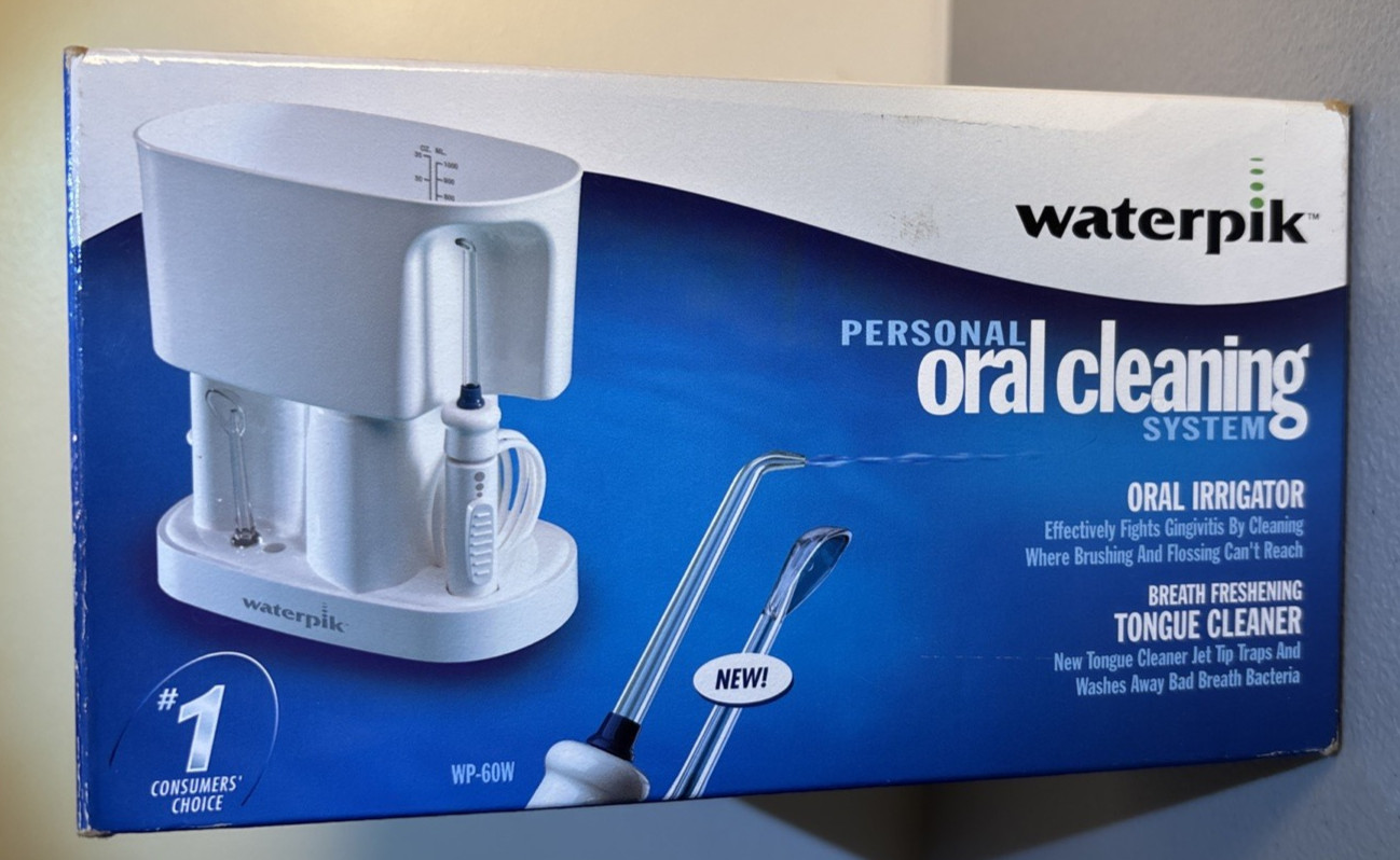 Waterpik Personal Oral Cleaning System Oral Irrigator Model WP-60W NEW
