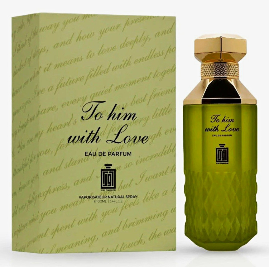 Aura Fragrances To him with Love Eau de Parfum Natural Spray 3.4 fl oz Regular