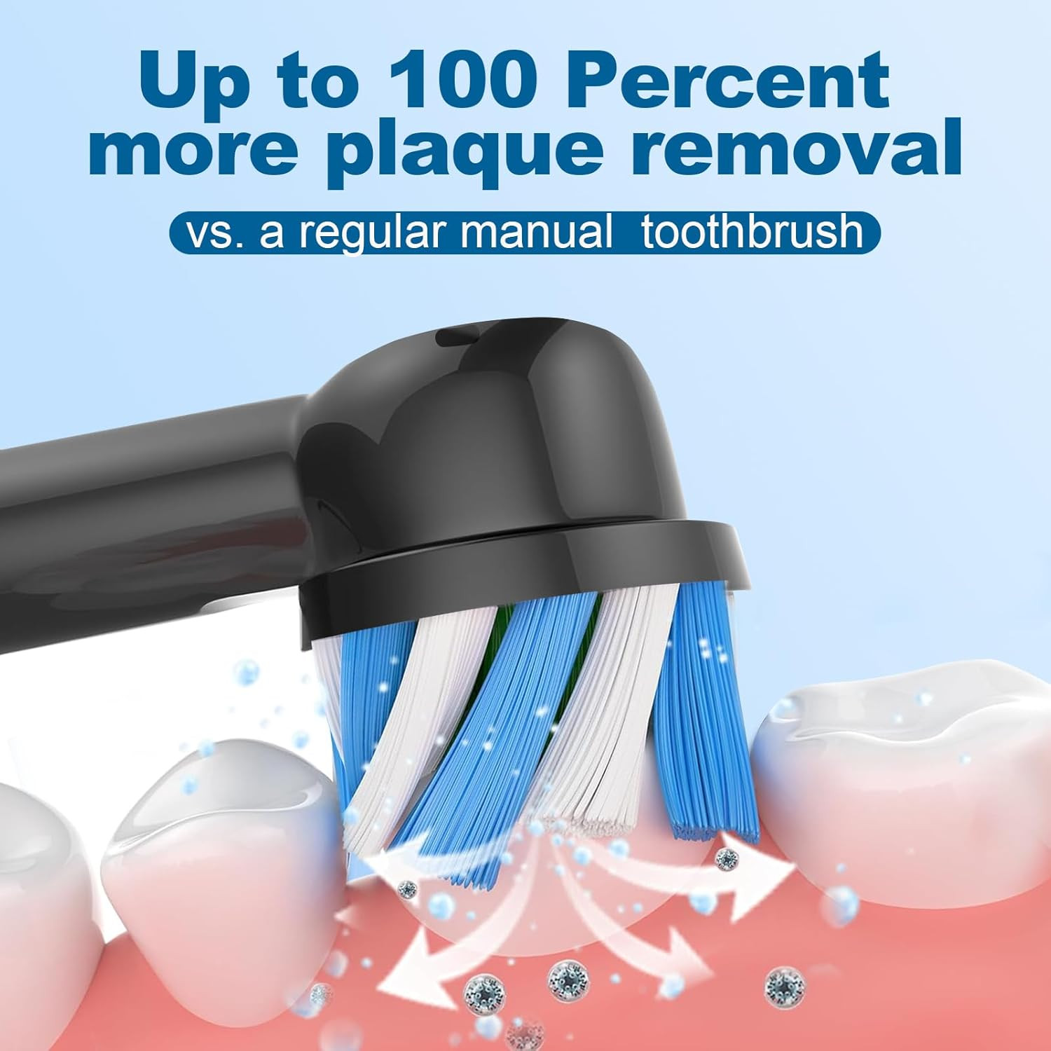 Replacement Heads Compatible with Braun Oral B Pro 1000, Genius X, Smart 1500 El