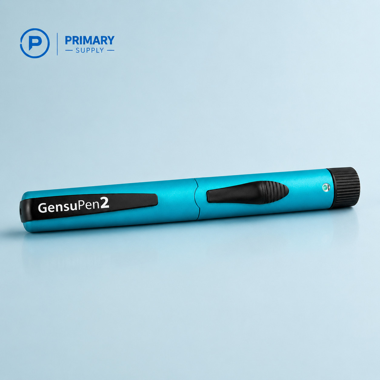 GensuPen 2 Automatic Peptide Injection Pen Reusable Teal + 4 Vial Case