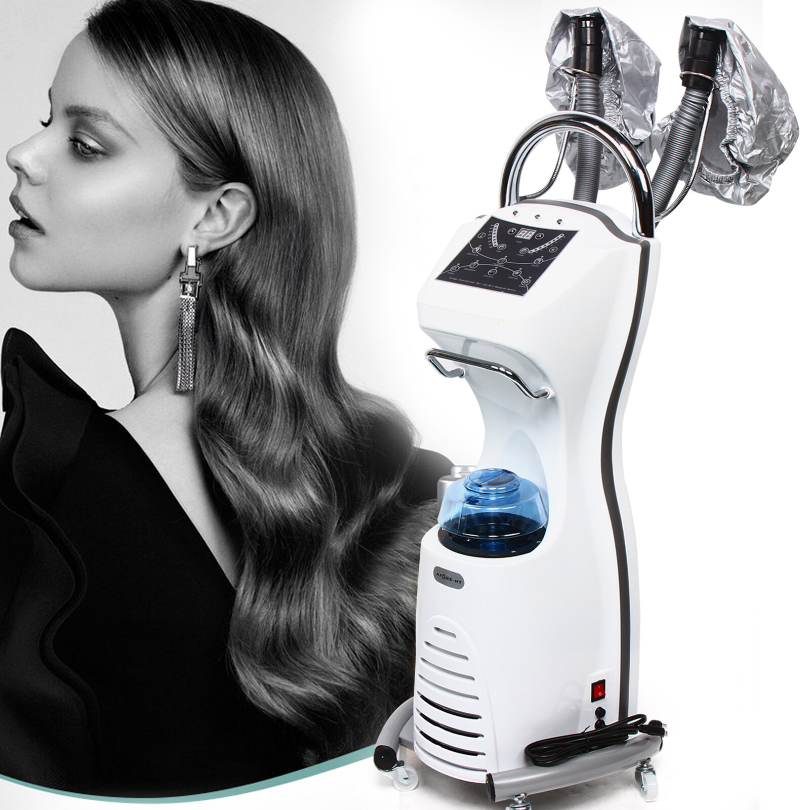 Stand Hair Steamer Hair Dyeing Oil Treatment Machine Hairdress Salon SPA Beauty