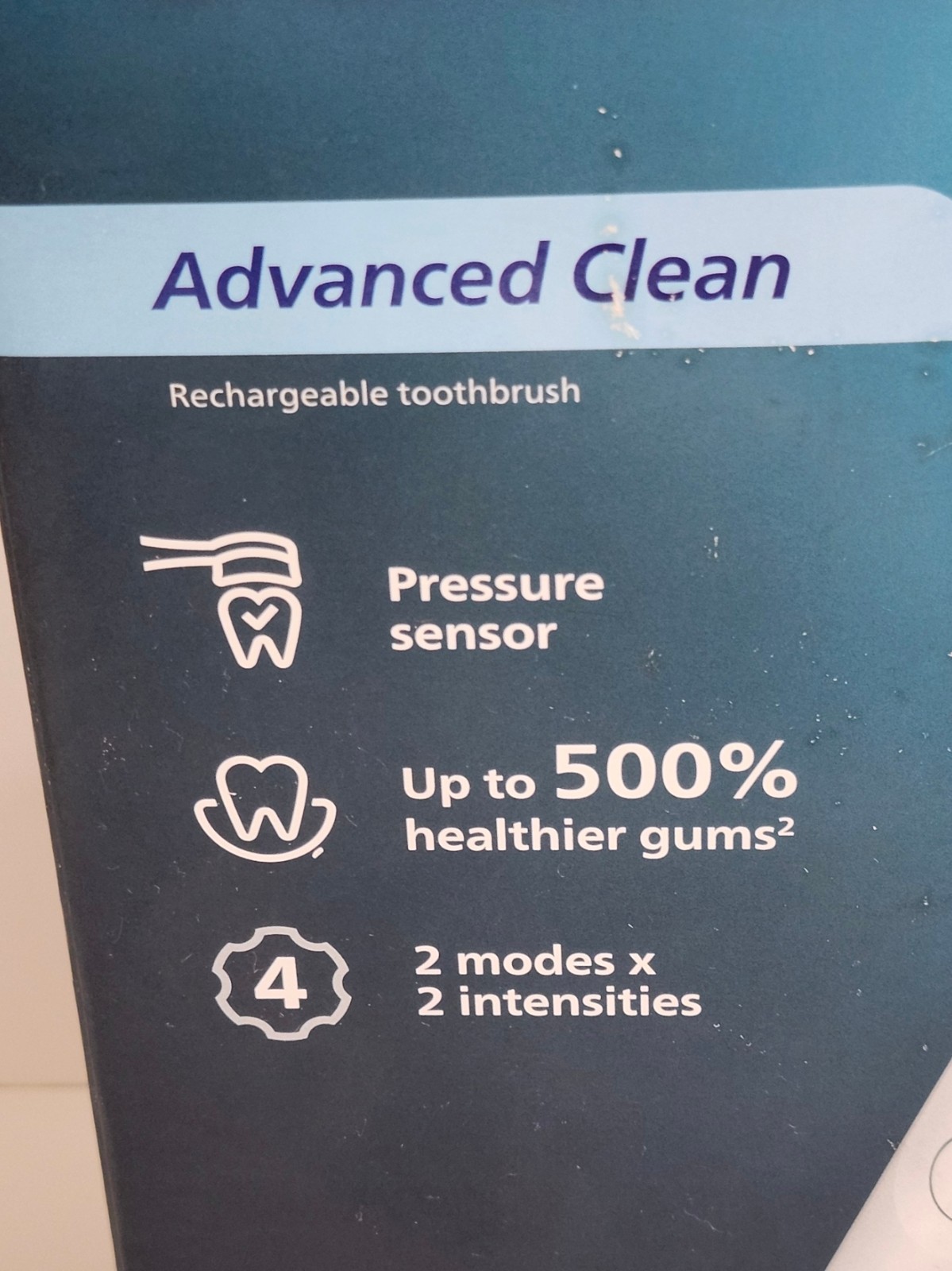 Philips Sonicare Advanced Clean Rechargeable Electric Toothbrush 2 Pack