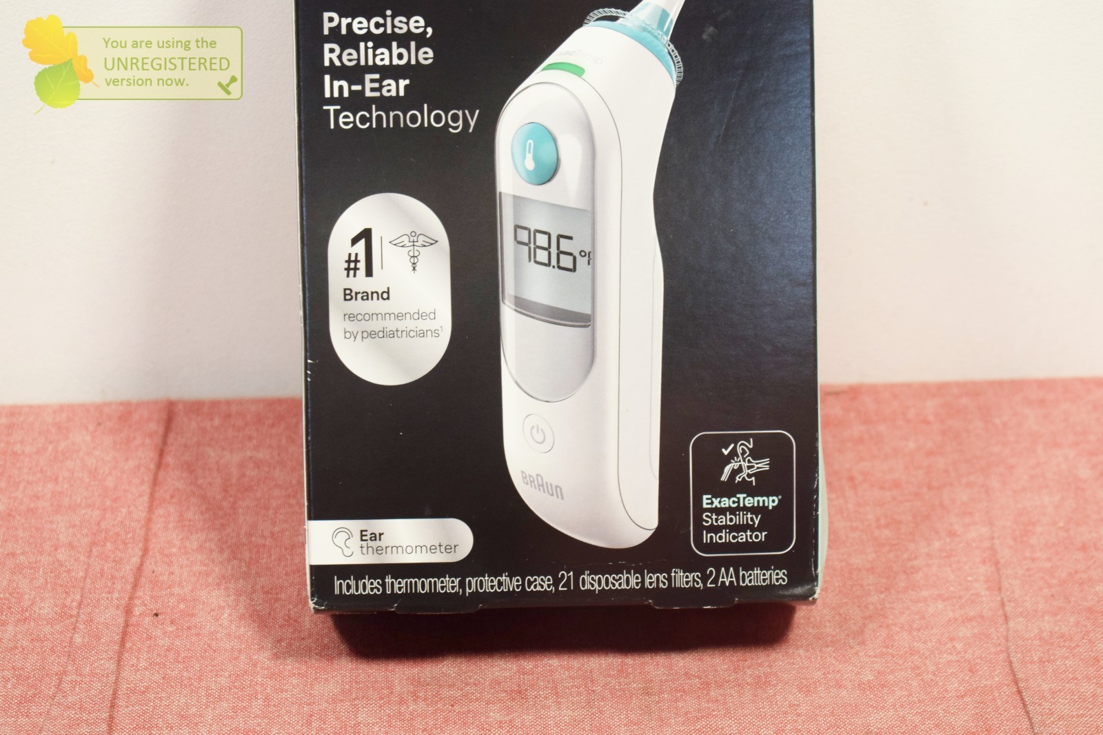 Braun Thermoscan Ear Thermometer with ExacTemp Technology (Pack Wear)