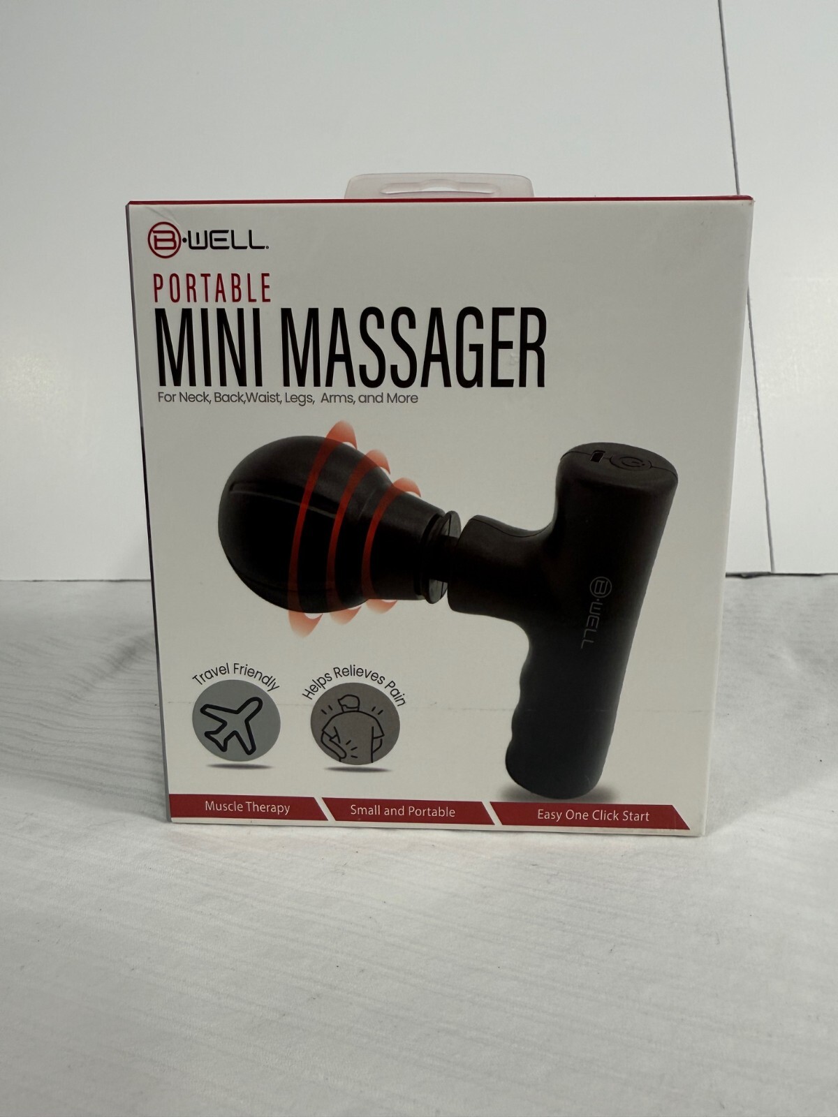 Wireless Travel Massager Go Anywhere Self Care Stress Relief Deep Tissue Therapy