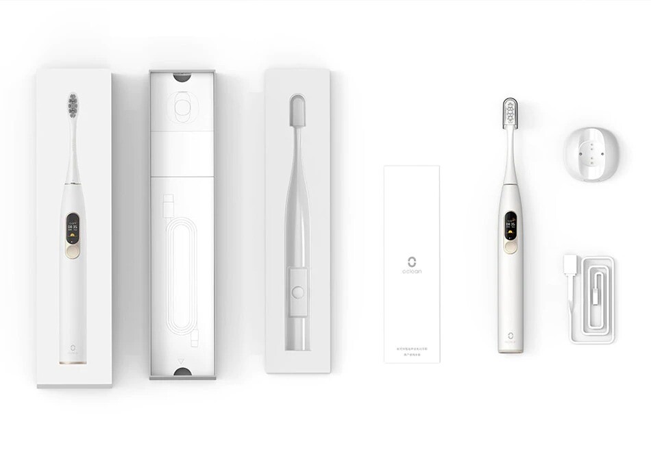 Electric Adult Toothbrush Global Version Oclean X IPX7 Waterproof, Touch Screen