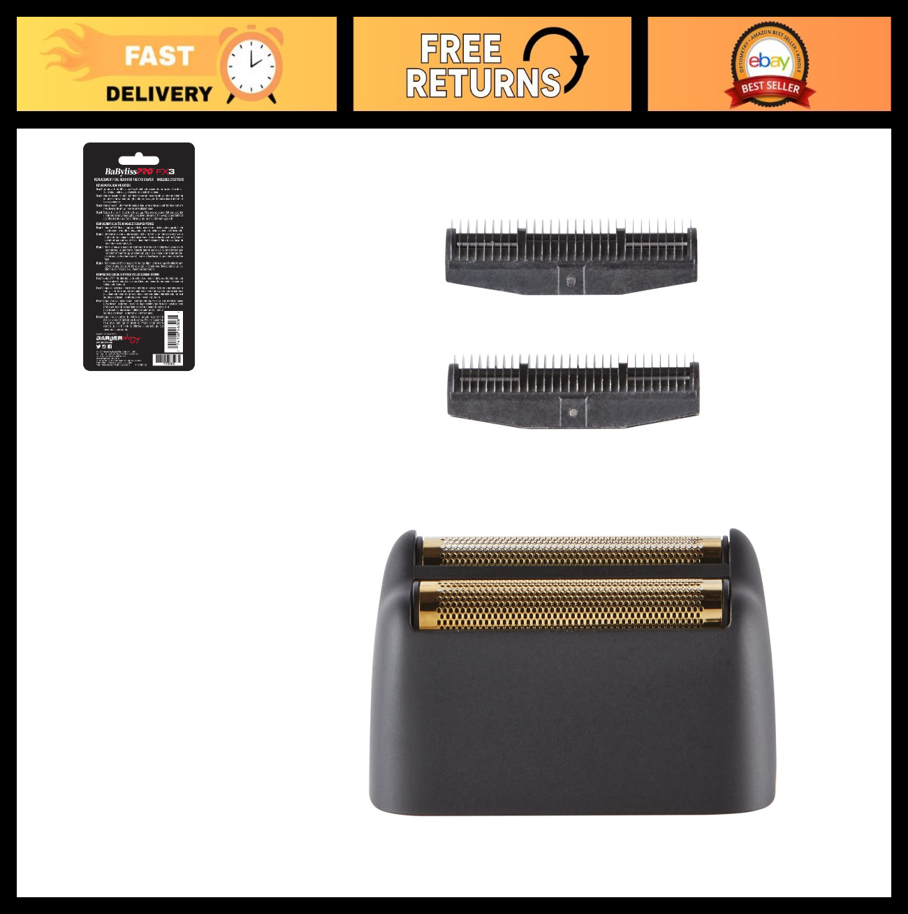 Replacement Foil Shaver Head and Cutters