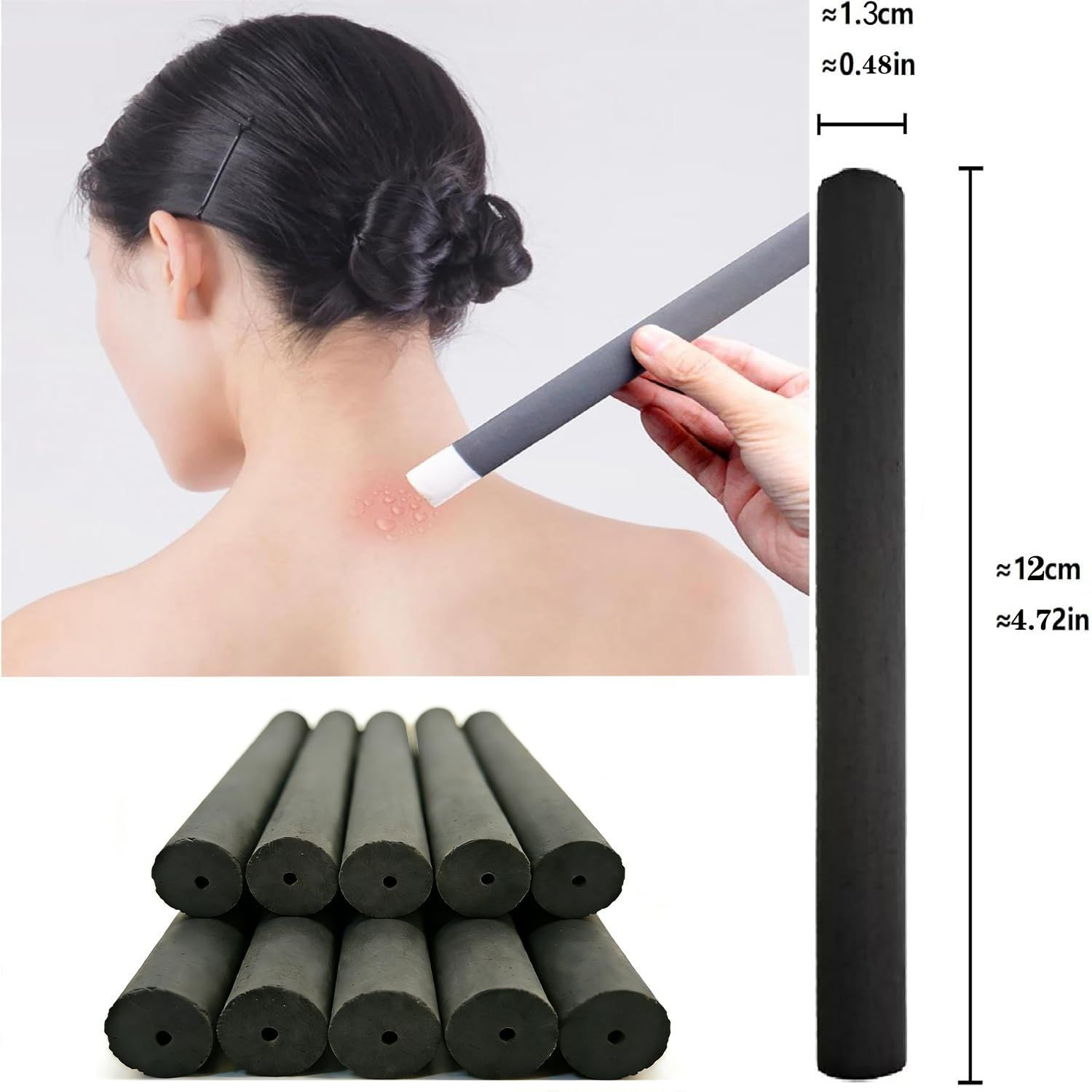 Natural Moxa Sticks for Moxibustion – 20 Count (Pack of 1), Stick20