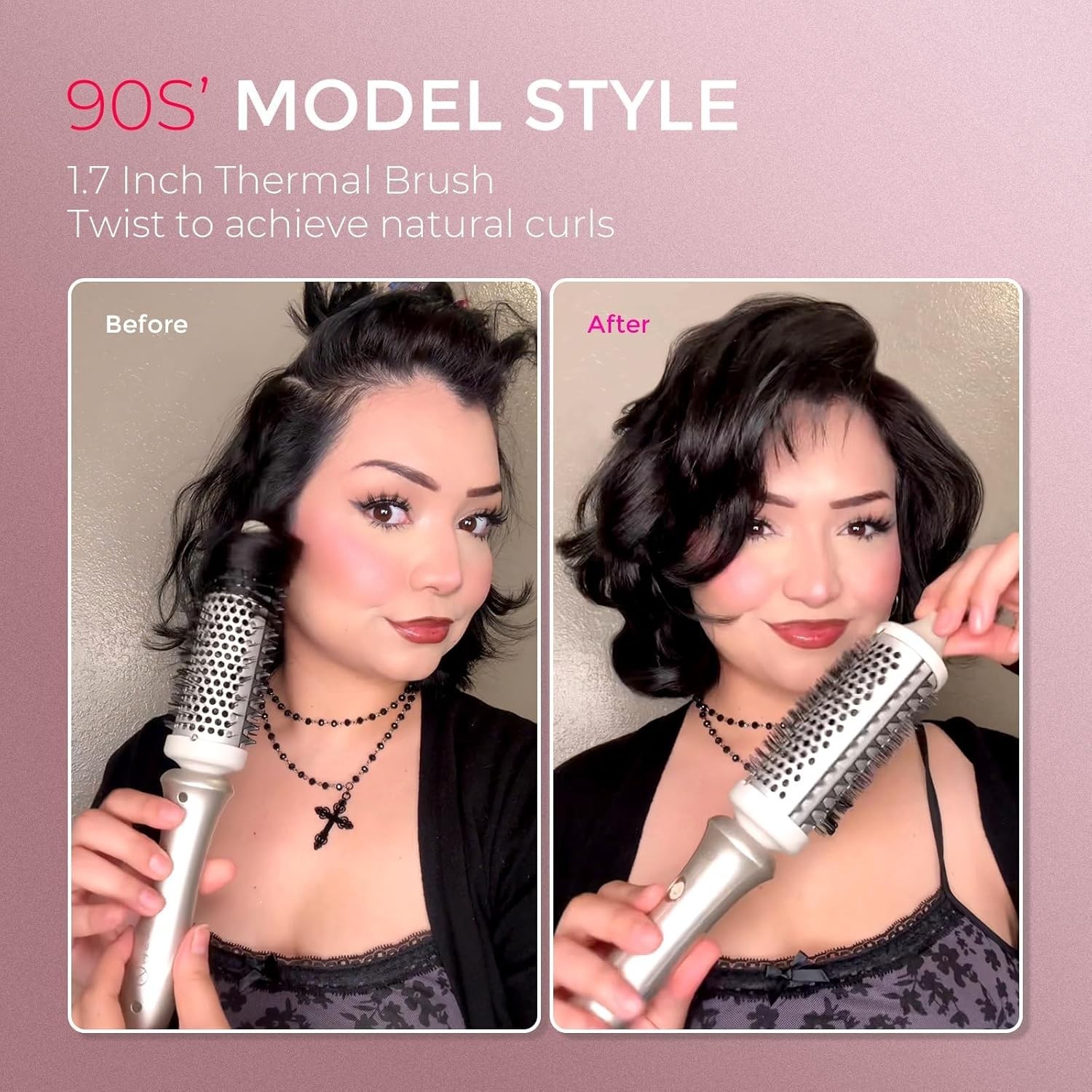 Thermal Brush Ionic Heated Ceramic Round Hair Styling