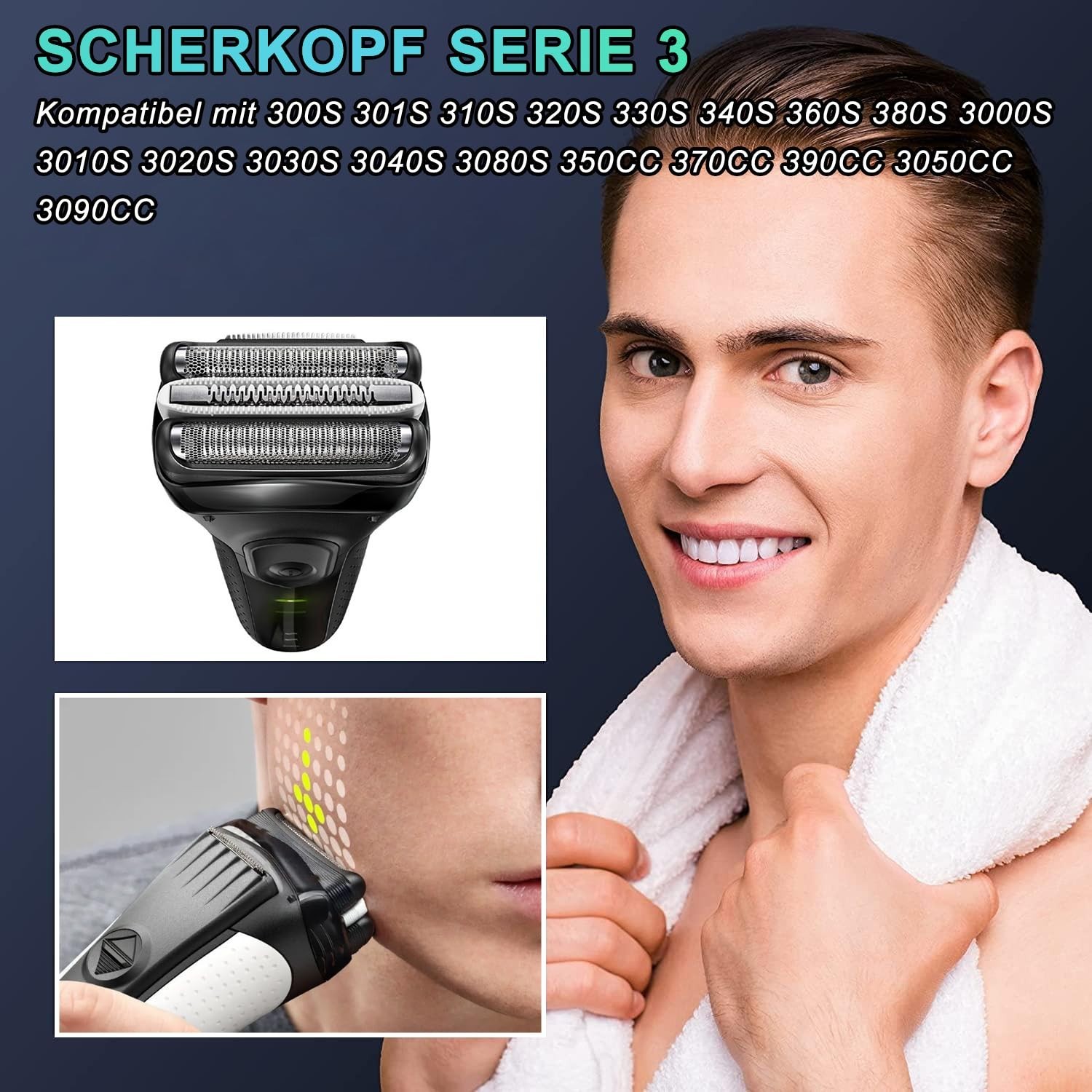 Precision 21B Replacement Shaver Head for Series 3 – Easy Install & Quiet Use