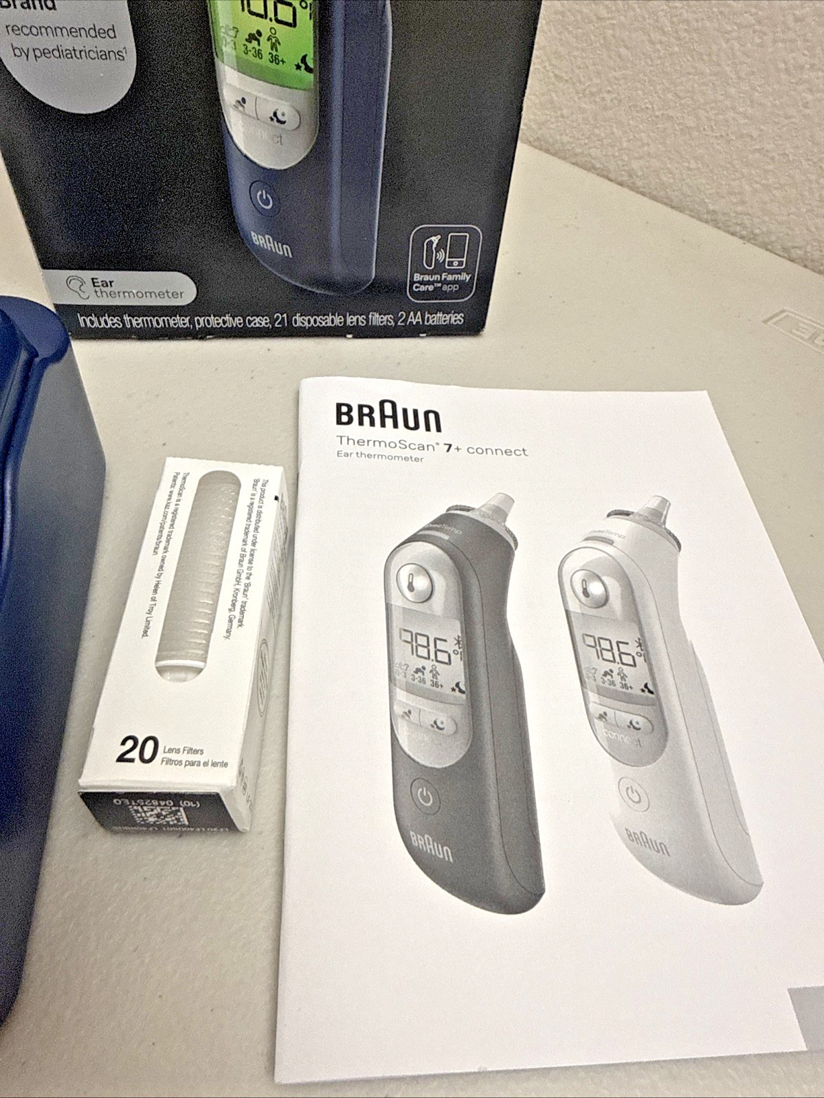 Braun ThermoScan 7+ Connect Digital Ear Thermometer for Kids