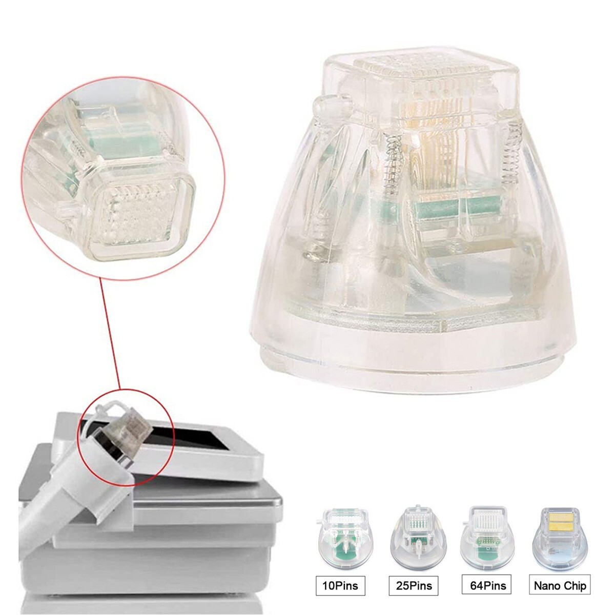 Replace 25/64/10/Nano Pins Disposable Cartridge Tips Parts for Beauty Equipment