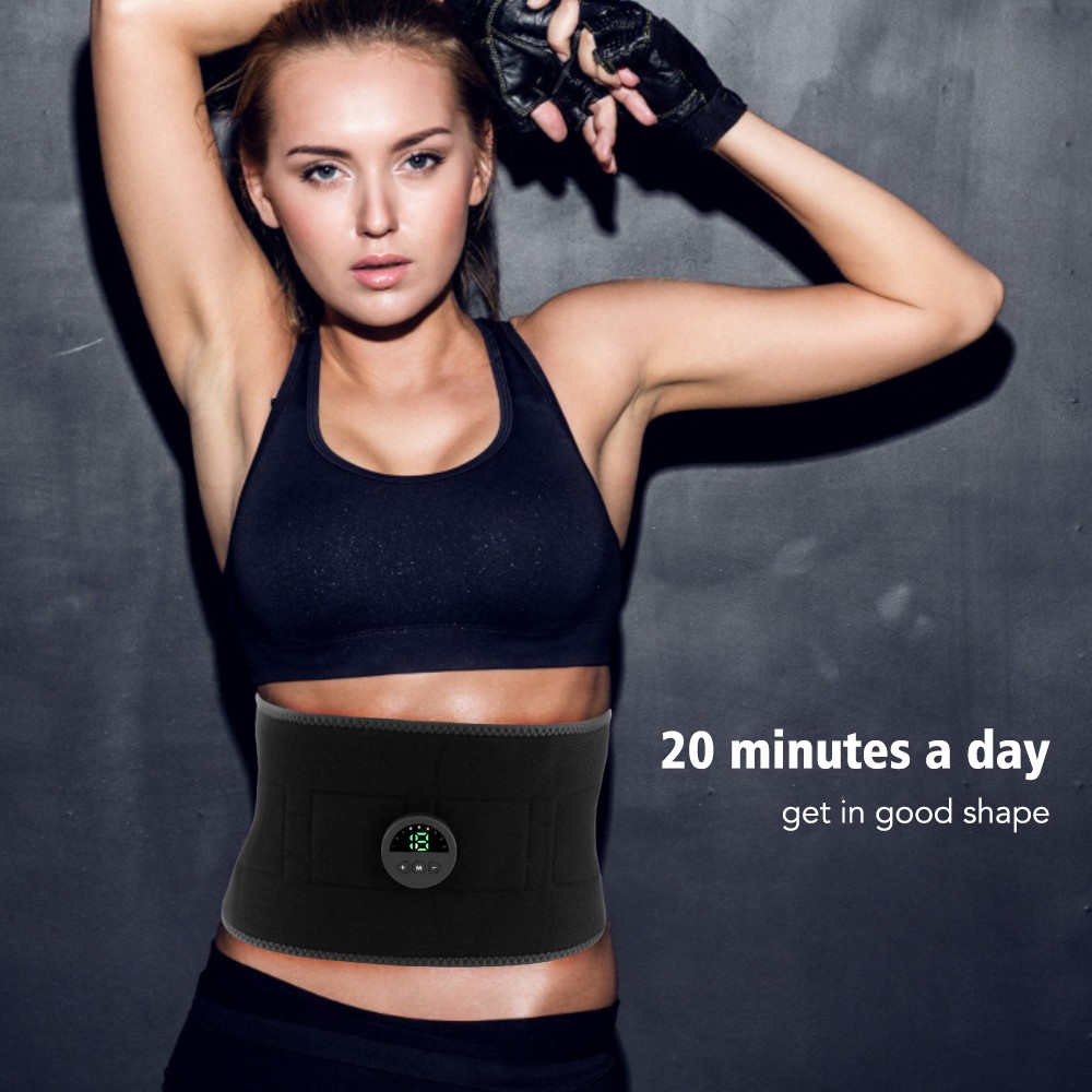 EMS Abdominal Fit Muscle Stimulater Training ABS Fitness Gym Gear Workout Belt