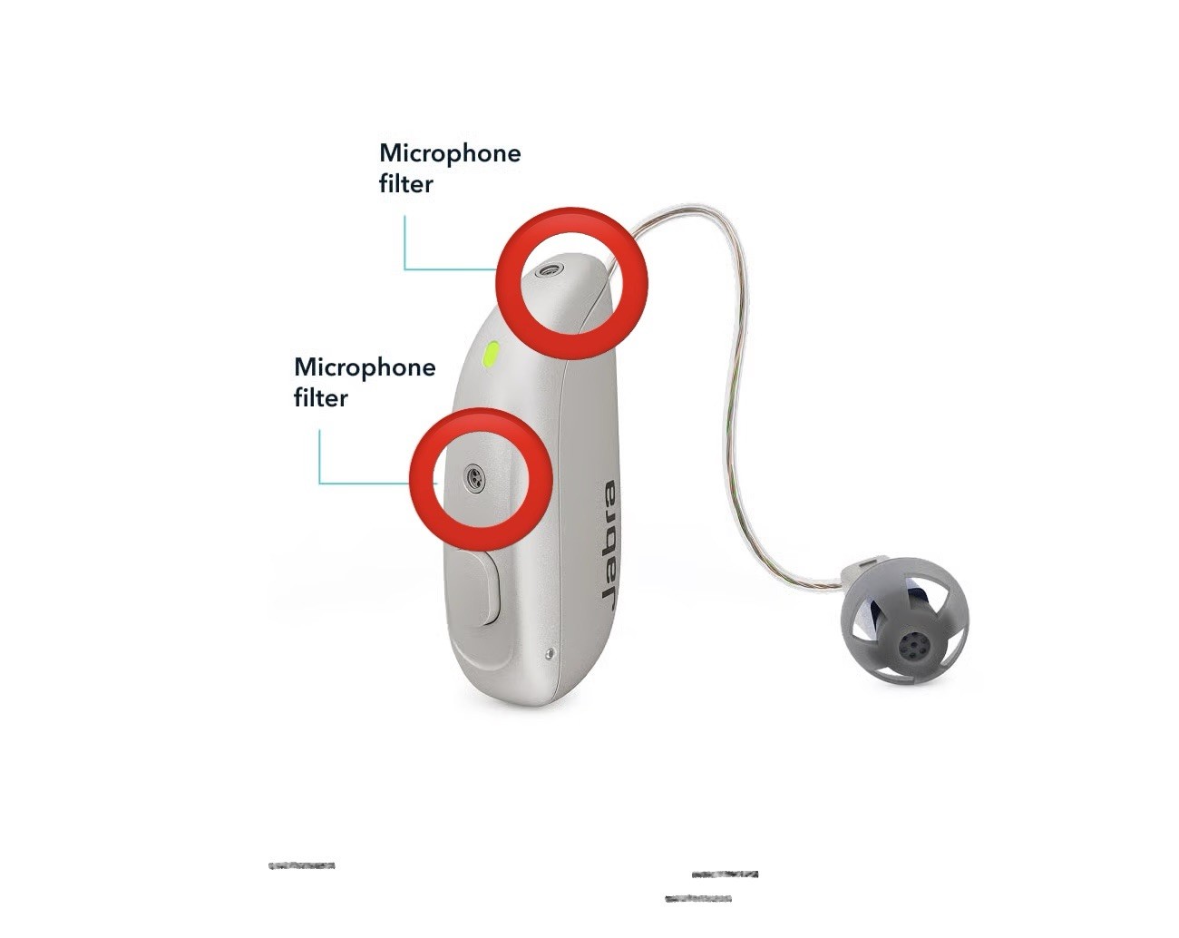 ReSound Microphone Filter For Vivia, Nexia, Jabra Hearing Aids TWO PACKS