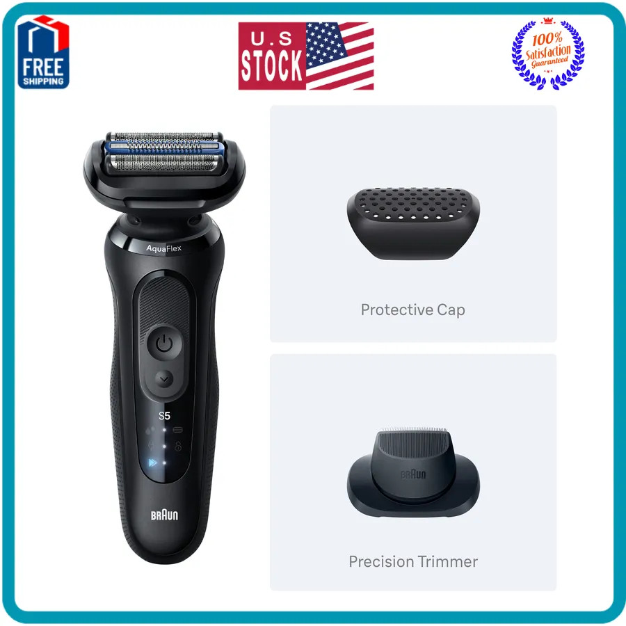 Braun Series 5 Electric Shaver for Men with Beard Trimmer 5118s