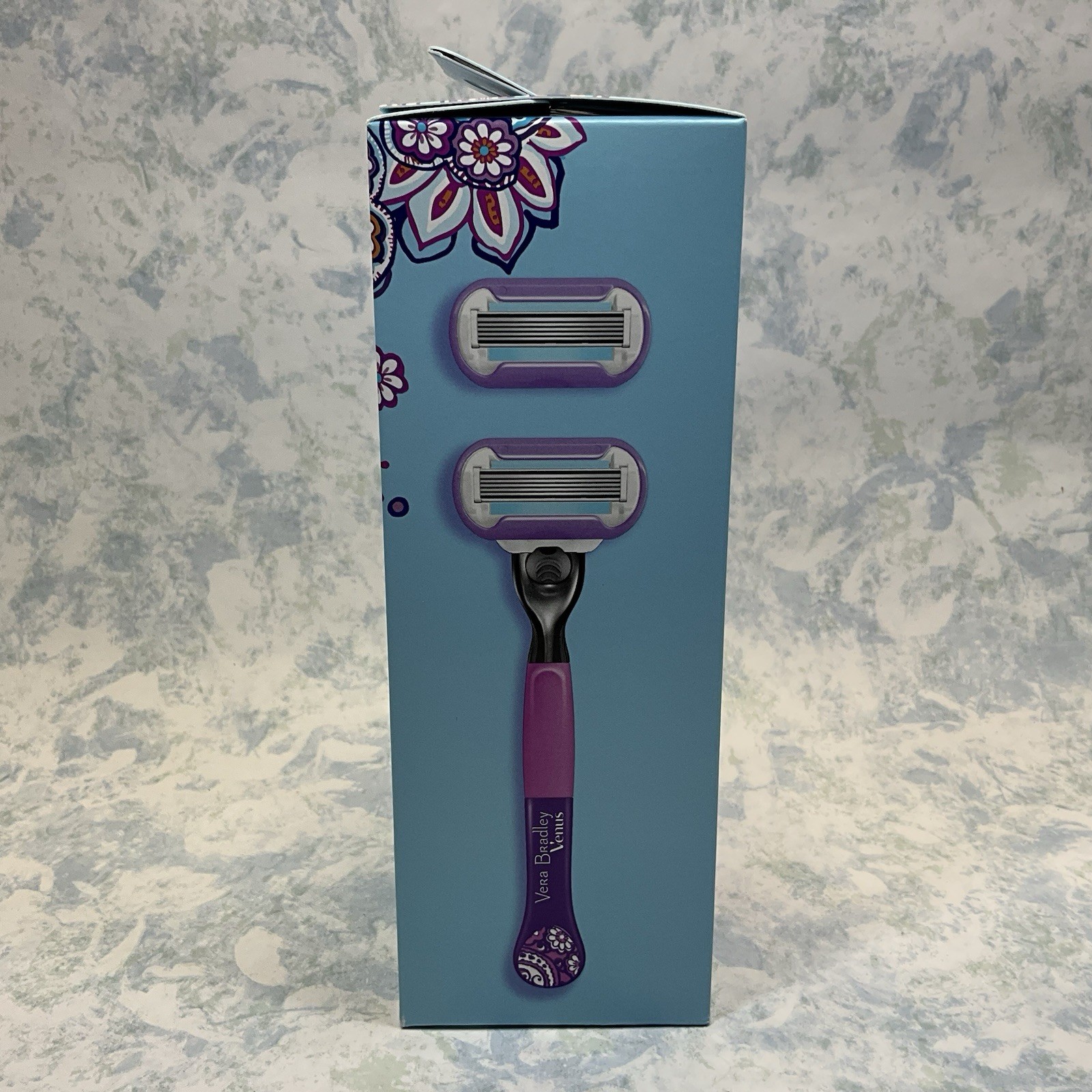 Gillette Venus Vera Bradley Extra Smooth Swirl 1 Razor 2 Cartridges – New Sealed