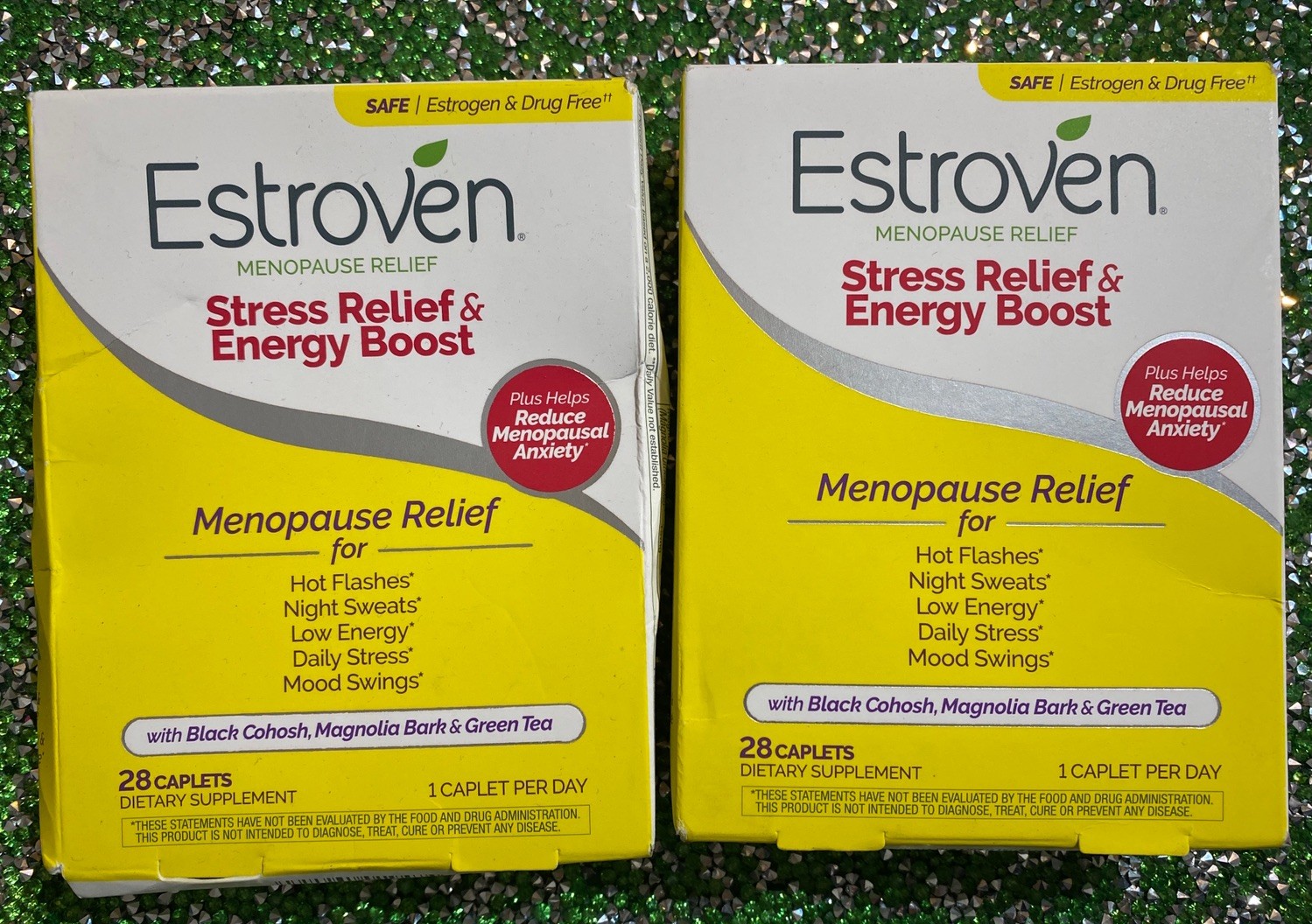 2-Pack Estroven Menopause Relief Stress & Energy Boost 28 Caplets Each Box