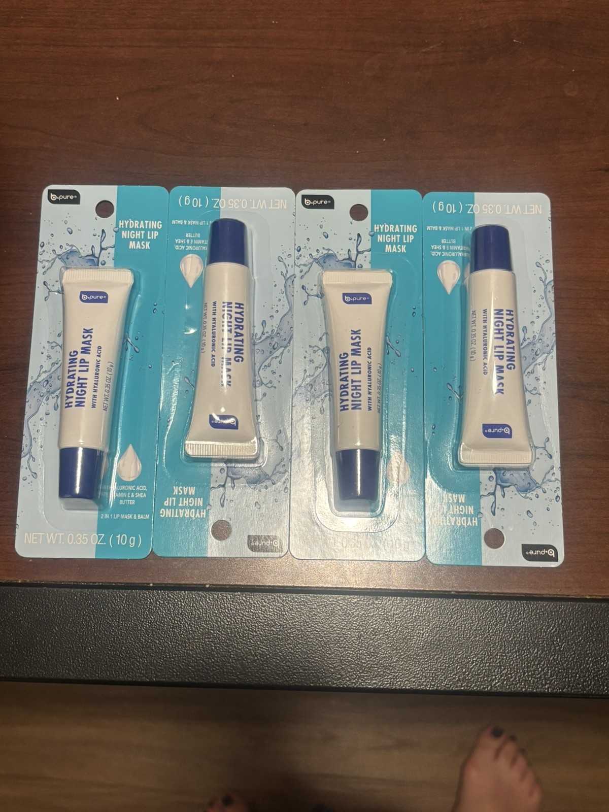 (1) B-Pure Hydrating Night Lip Mask W Hyaluronic Acid, Vitamin E & Shea Butter
