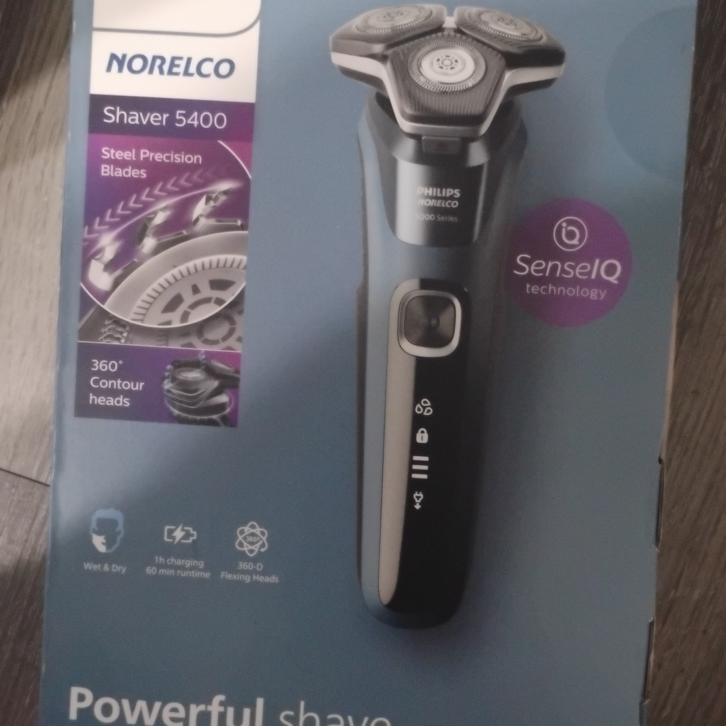 Philips Norelco Shaver 5400 S5880 3-Head Rotary Wet & Dry Cordless