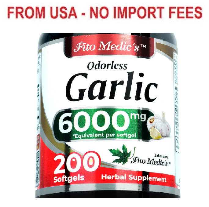 FITO MEDIC’S Garlic Pills | Garlic Supplements | 200 Softgels.
