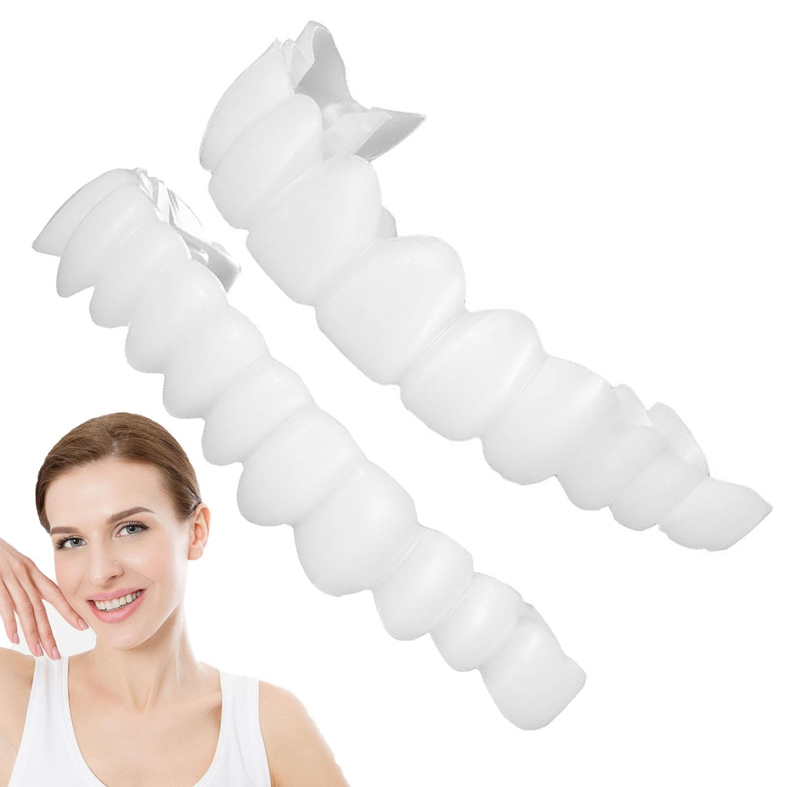 Perfect Smile Top And Bottom False Teeth Veneers Cover Instant Cosmetic Clip Up