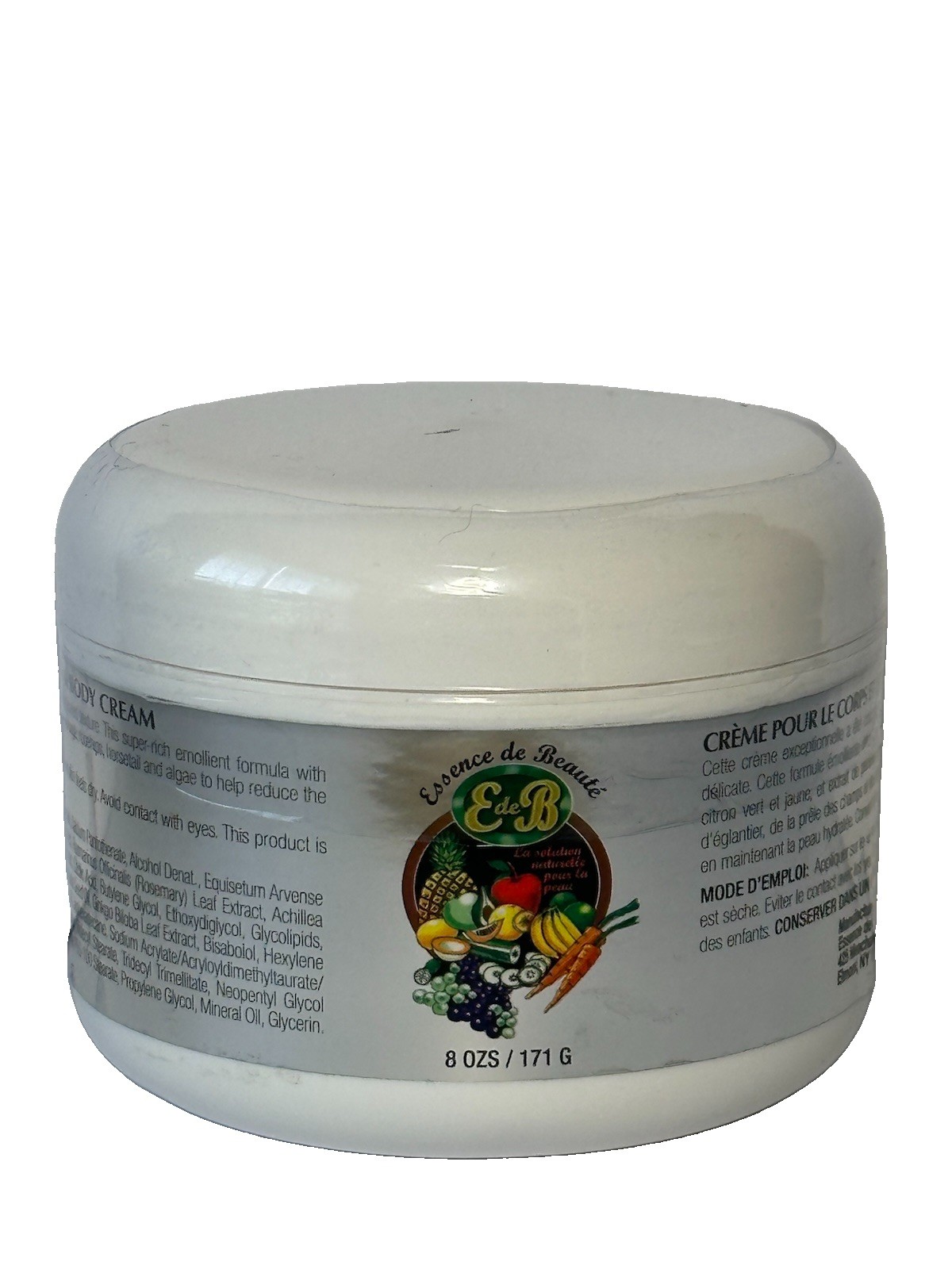 Essence de Beaute Collagen & Vitamin E Face and Body Cream Jar 8oz