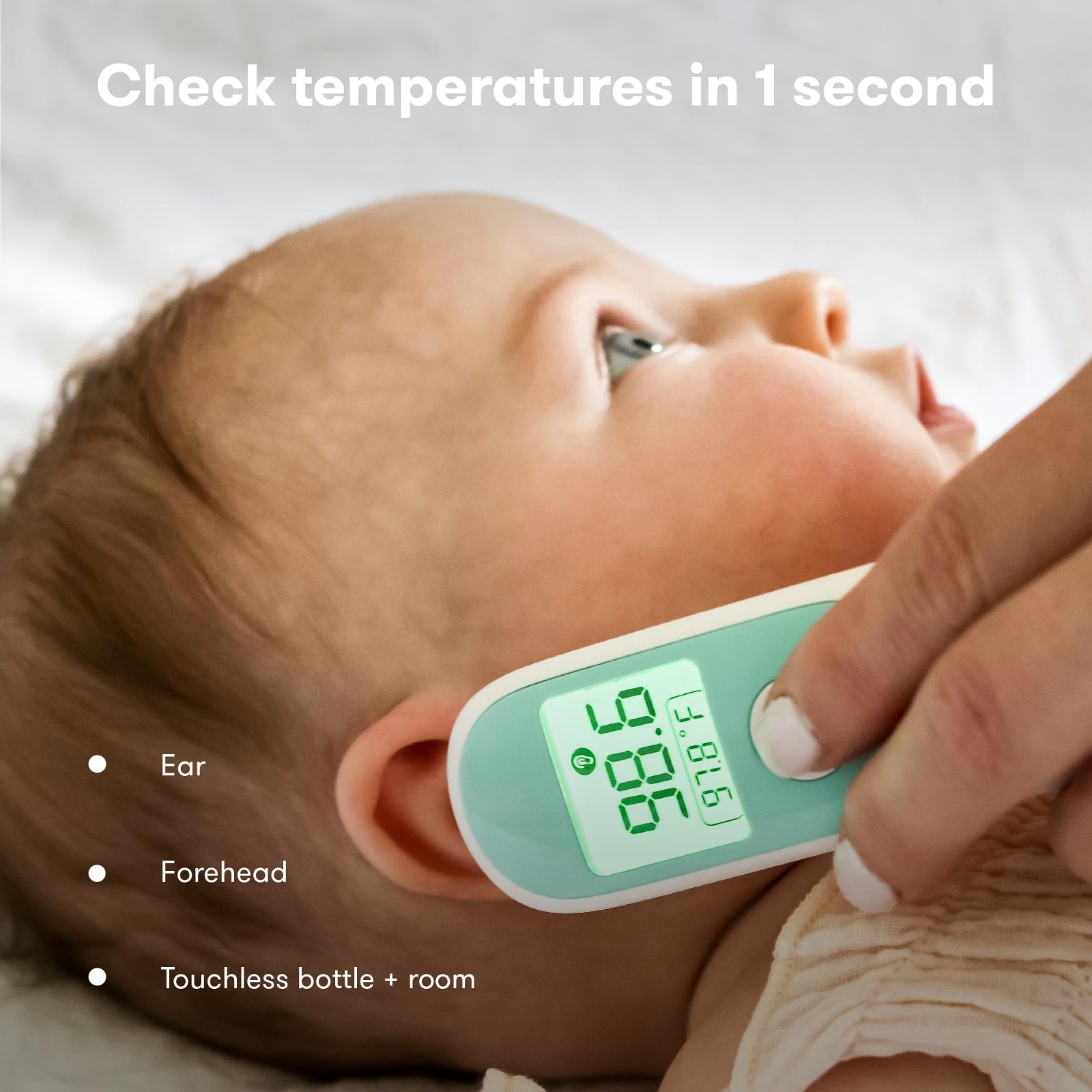3-in-1 Infrared Thermometer for Ear, Forehead & Touchless – Fever Thermometer fo