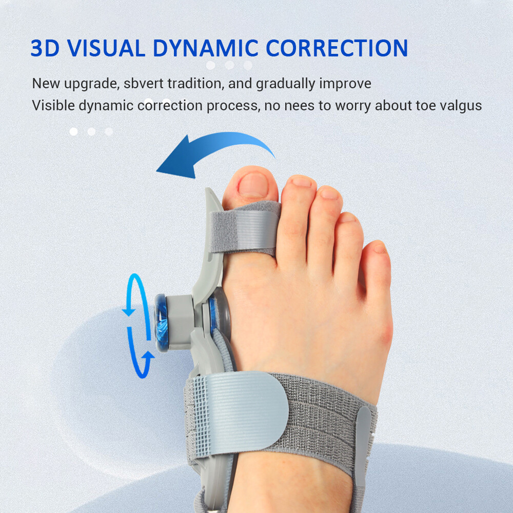 Bunion Fix Toe Valgus Corrector Big Toe Straightener Adjustable for Men & Women